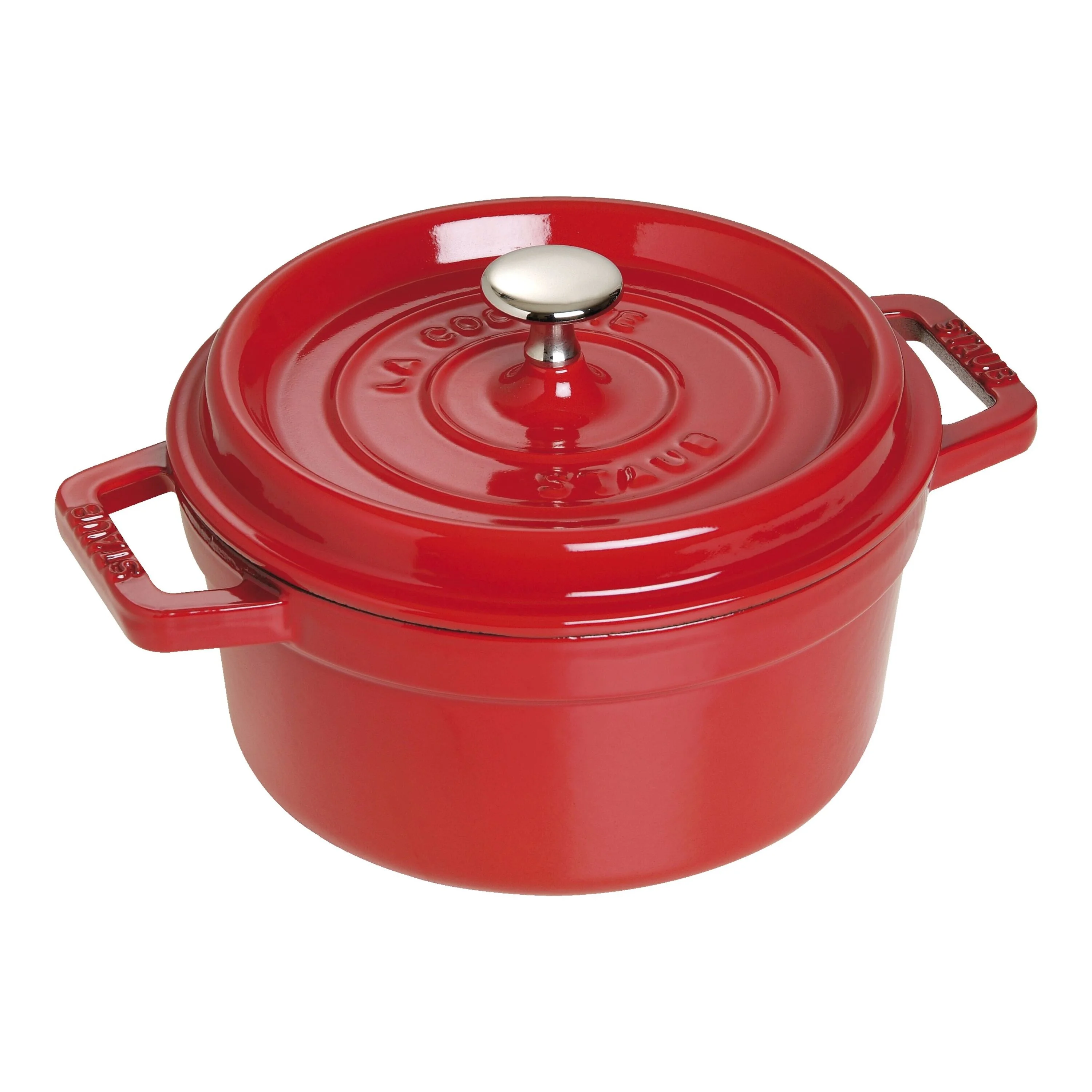La Cocotte, Cocotte 20 cm / 2,2 l, Rond, Kersenrood, large 1