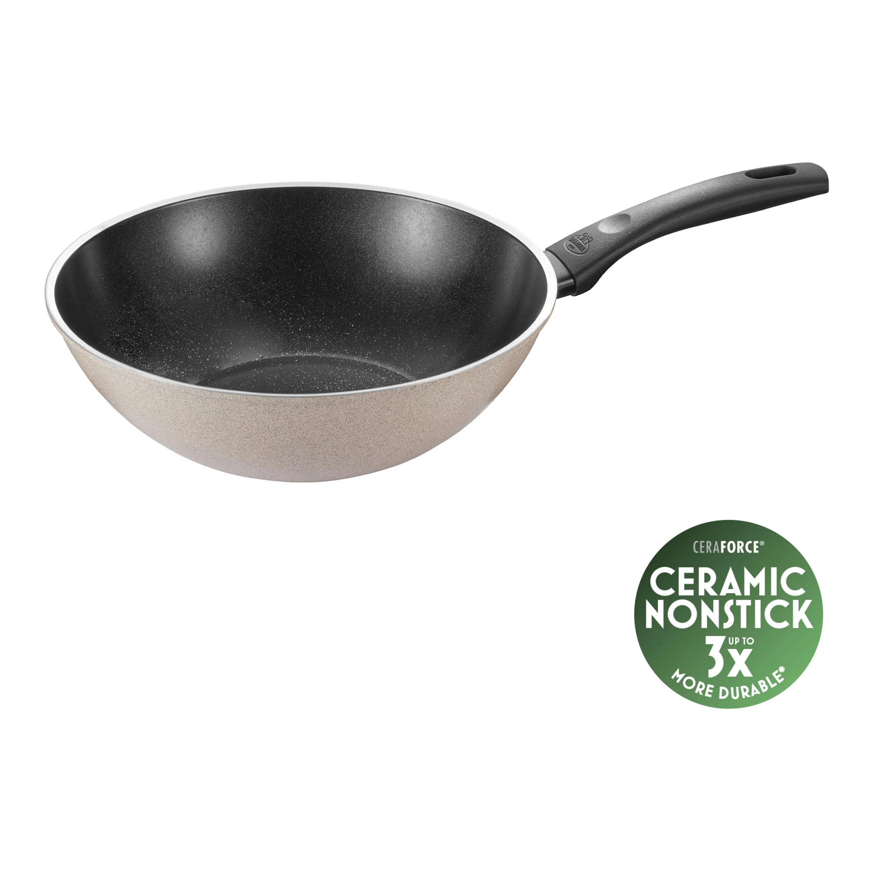 Ledro, Wok, 28 cm, Aluminium, Keramische antiaanbaklaag, large 1