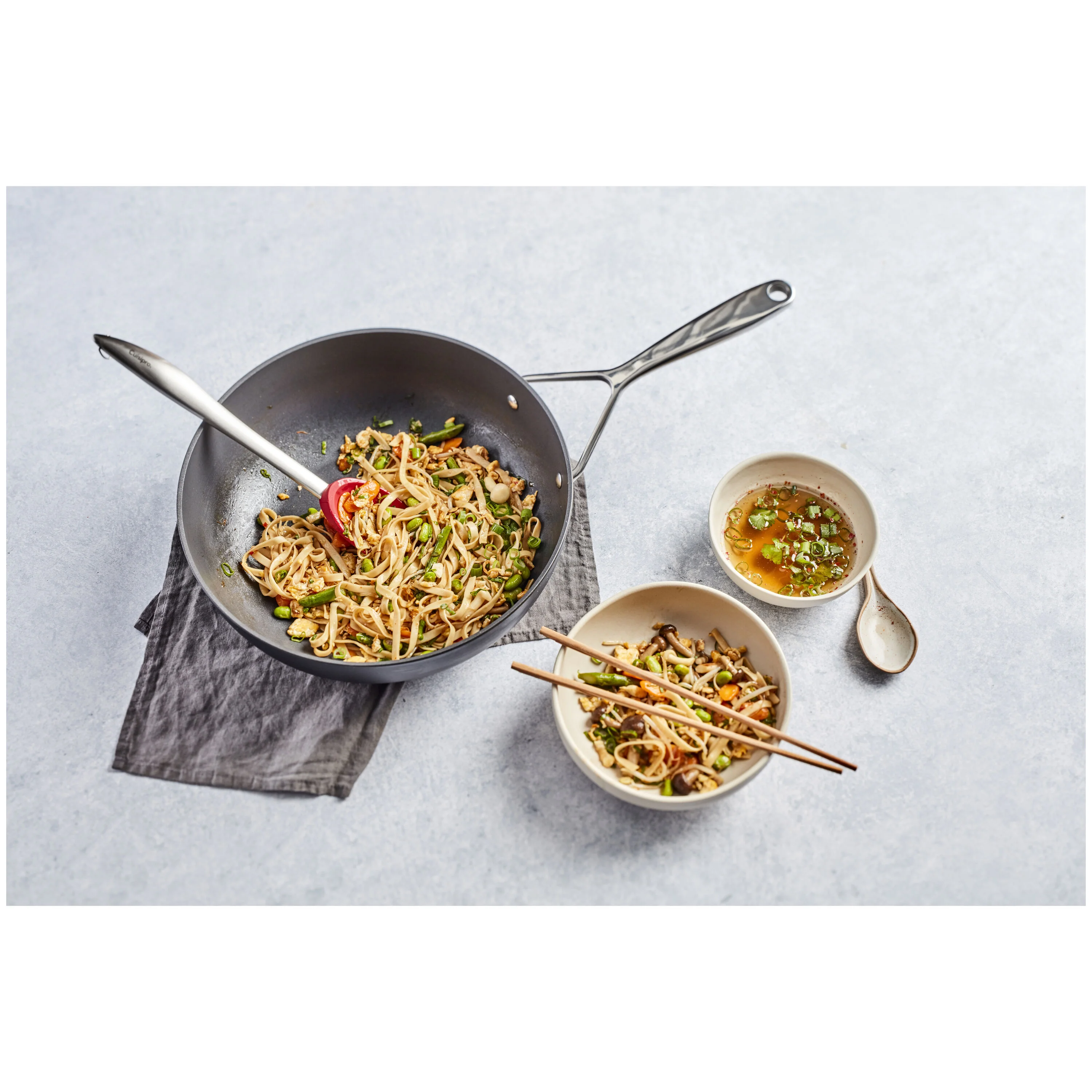 Alu Plus 3, Wok vlakke bodem Duraslide 28 cm, large 6