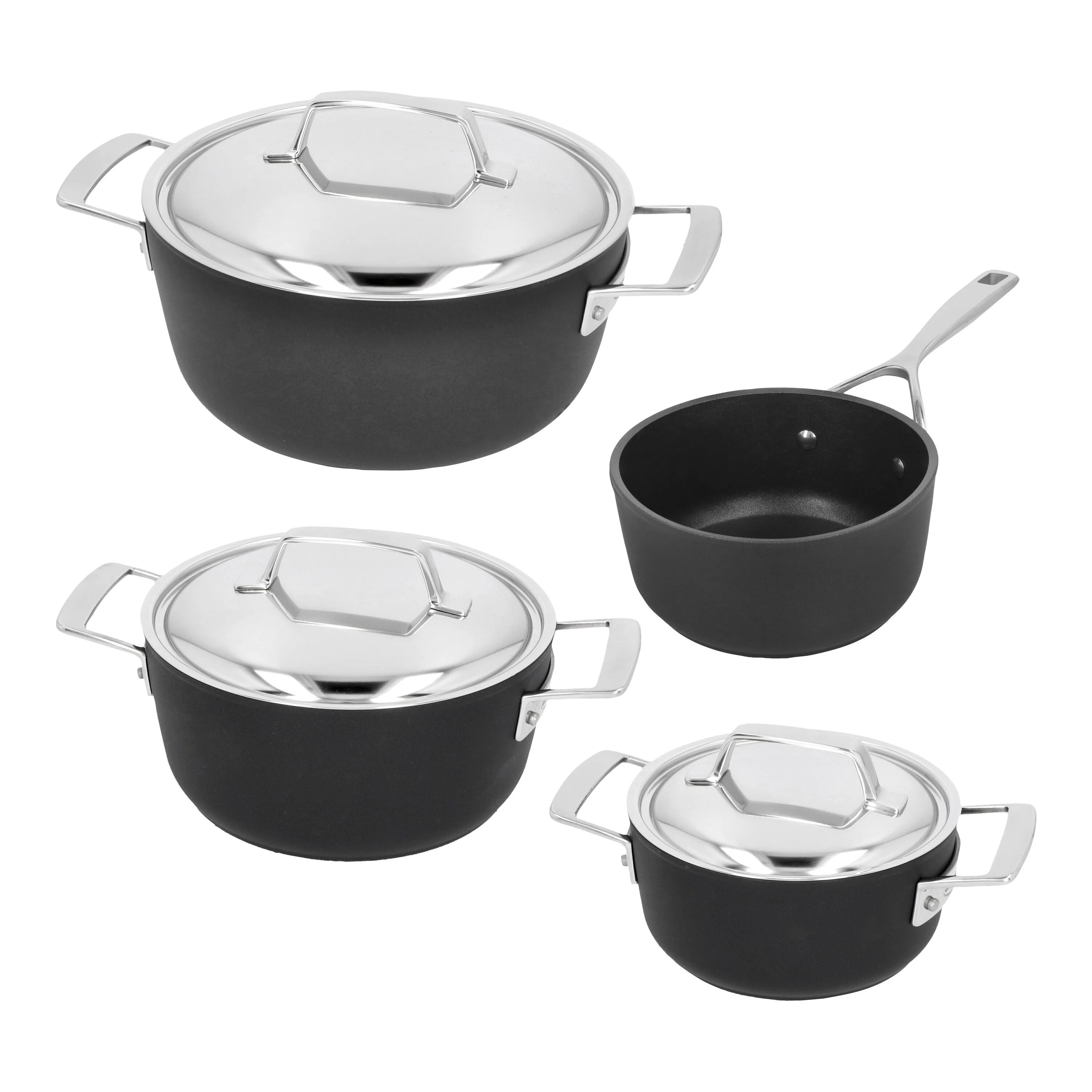 Alu Pro 5, Pannenset met steelpan, 4-delig, large 1