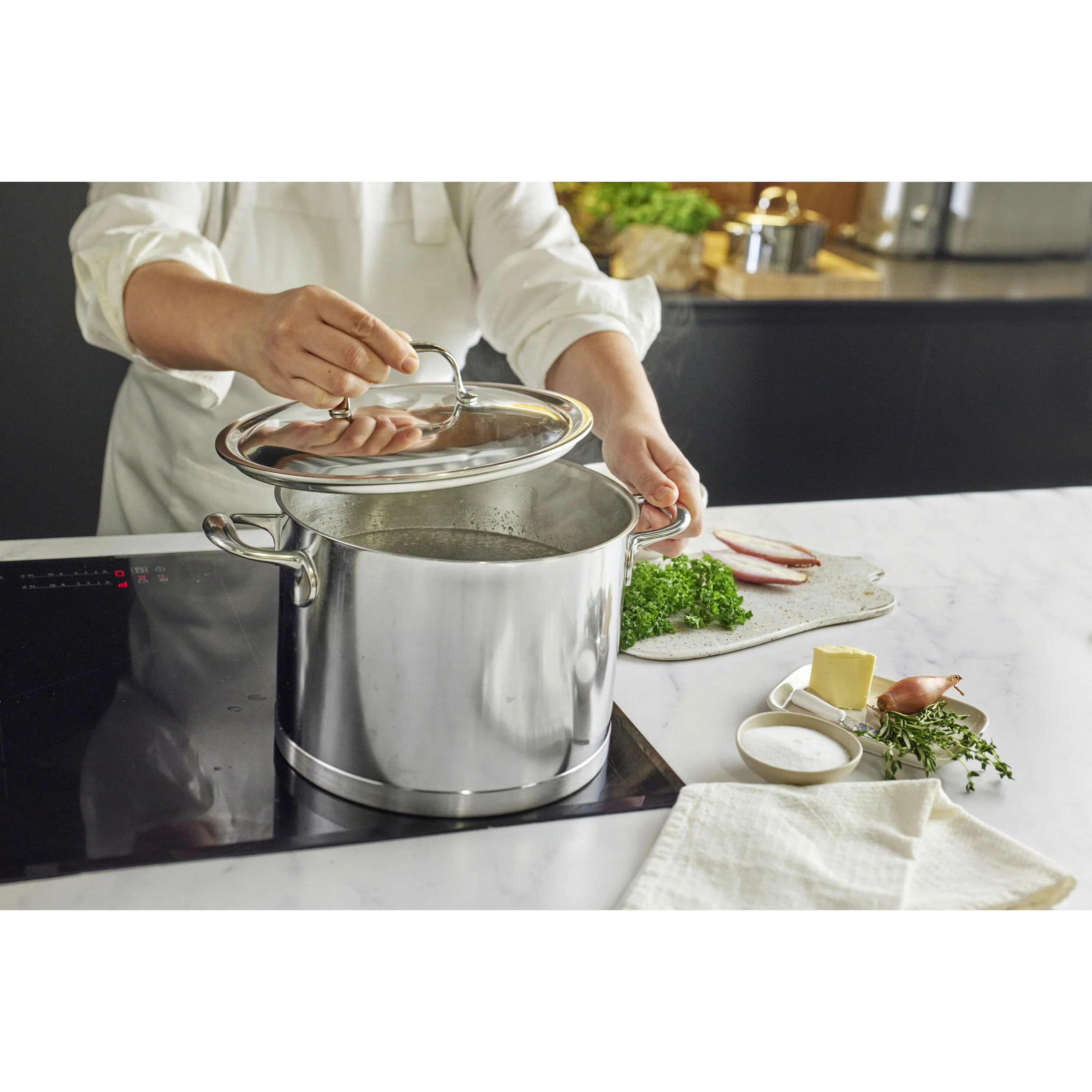 Atlantis 7, Soeppan met deksel 24 cm / 8 l, large 2