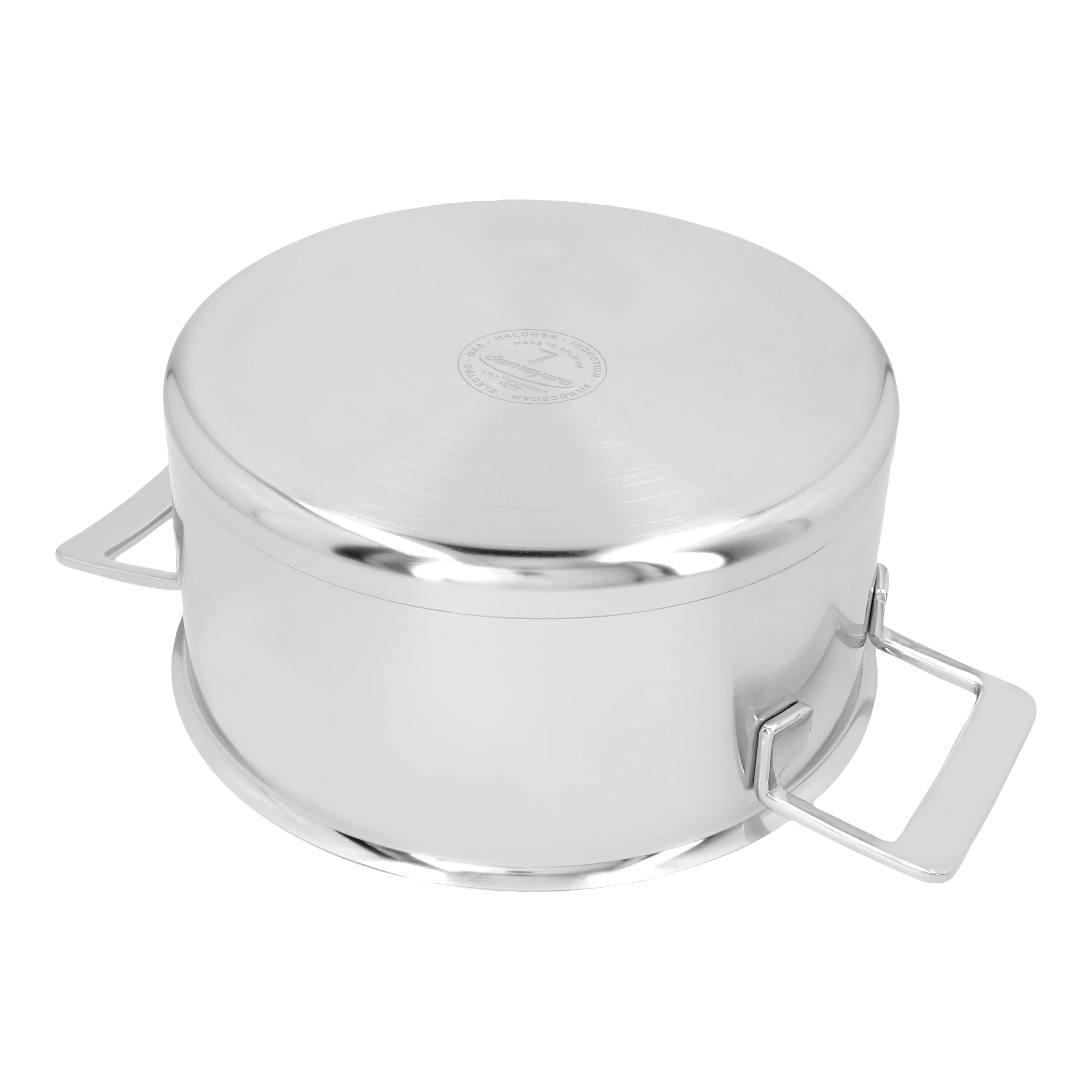 Silver 7, Kookpan met dubbelwandig deksel 24 cm / 5,2 l, large 6