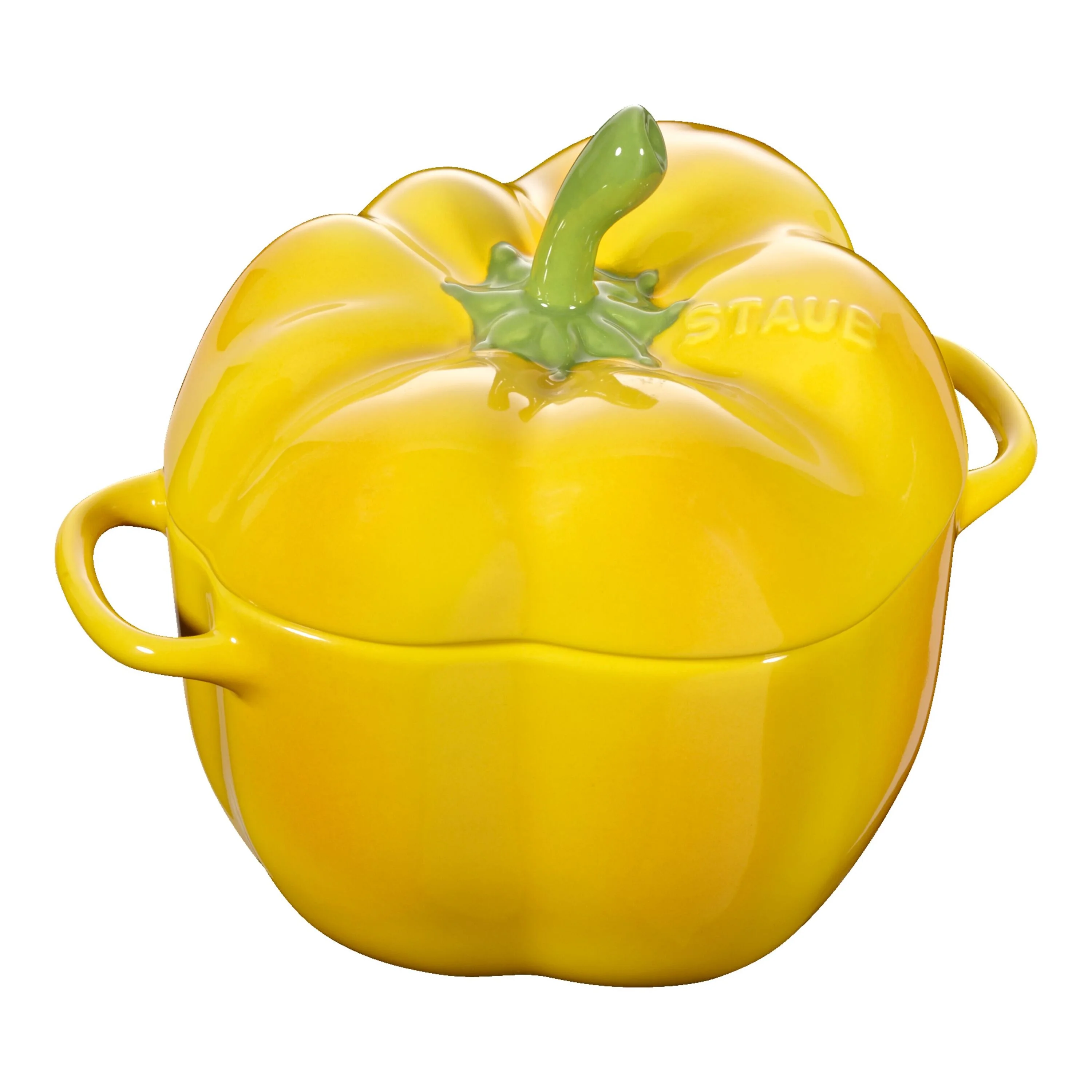 Ceramique, Cocotte 11 cm / 450 ml, (geen vorm), Geel, large 1