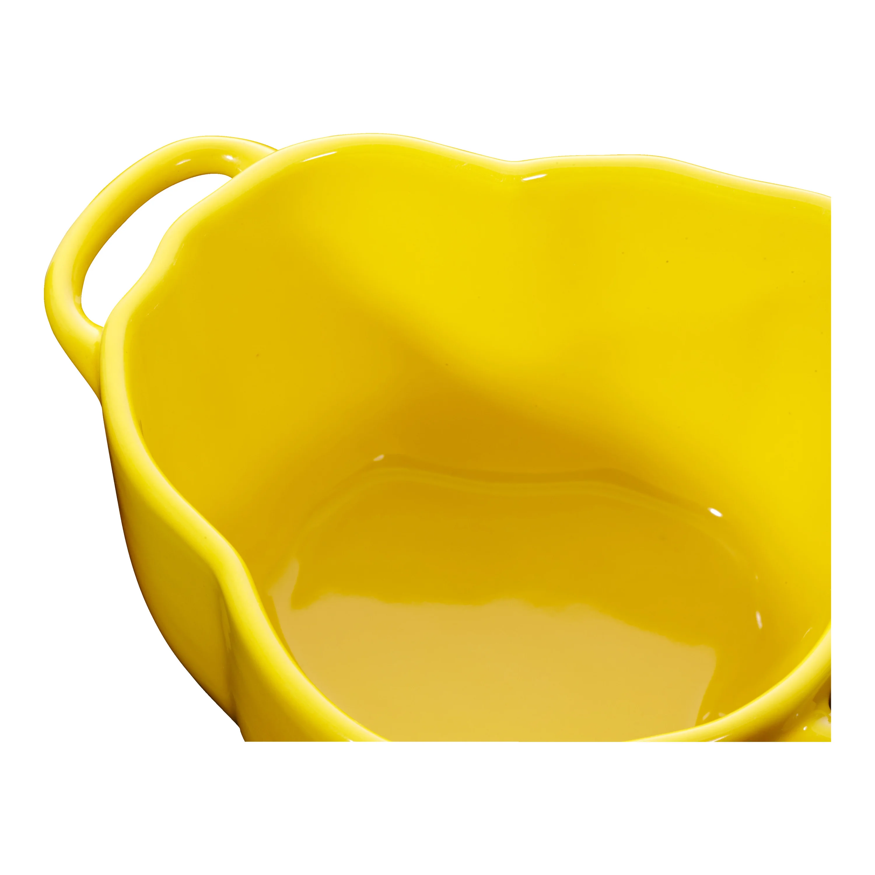 Ceramique, Cocotte 11 cm / 450 ml, (geen vorm), Geel, large 2