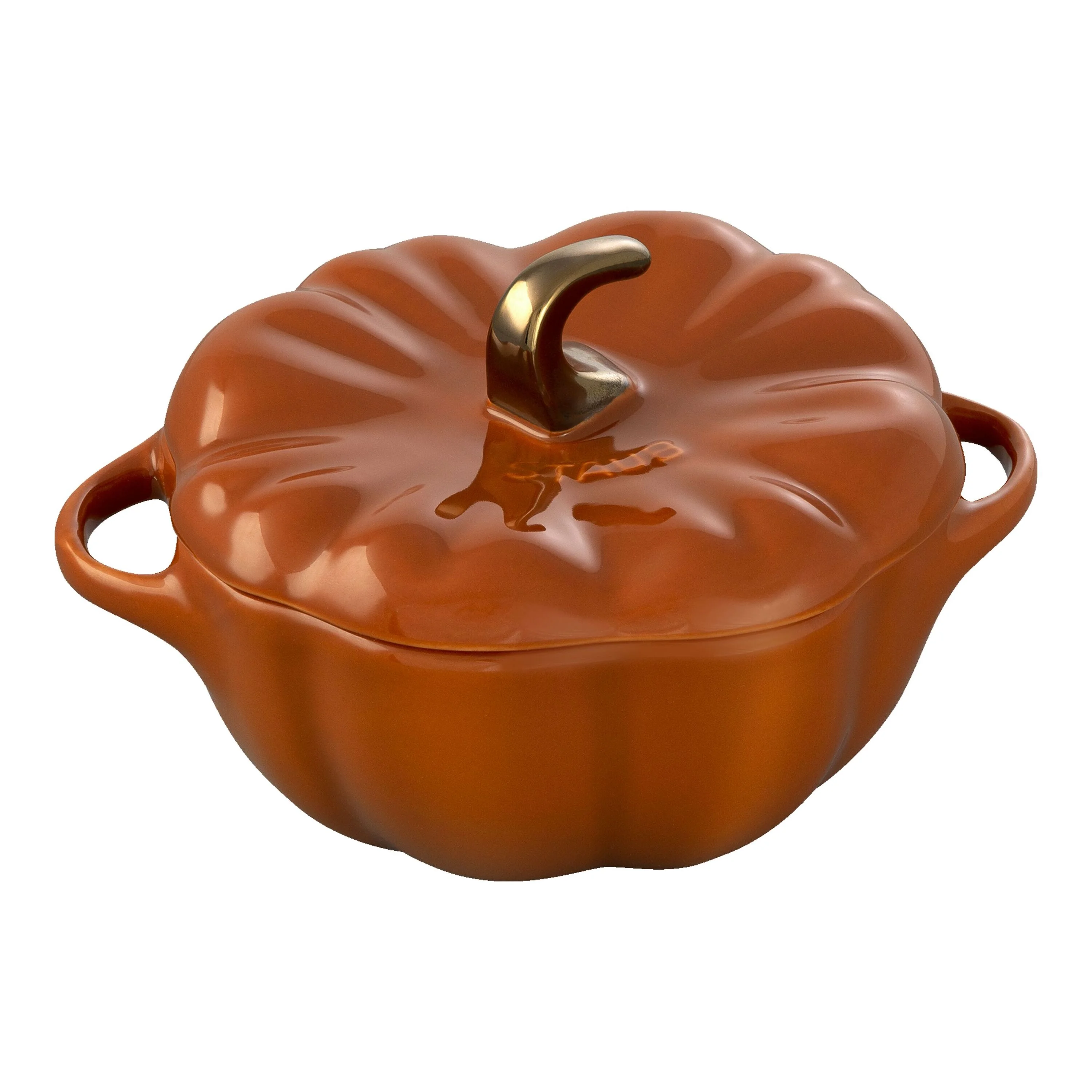 Ceramique, Cocotte 12 cm / 500 ml, Pompoen, Kanneel, large 1