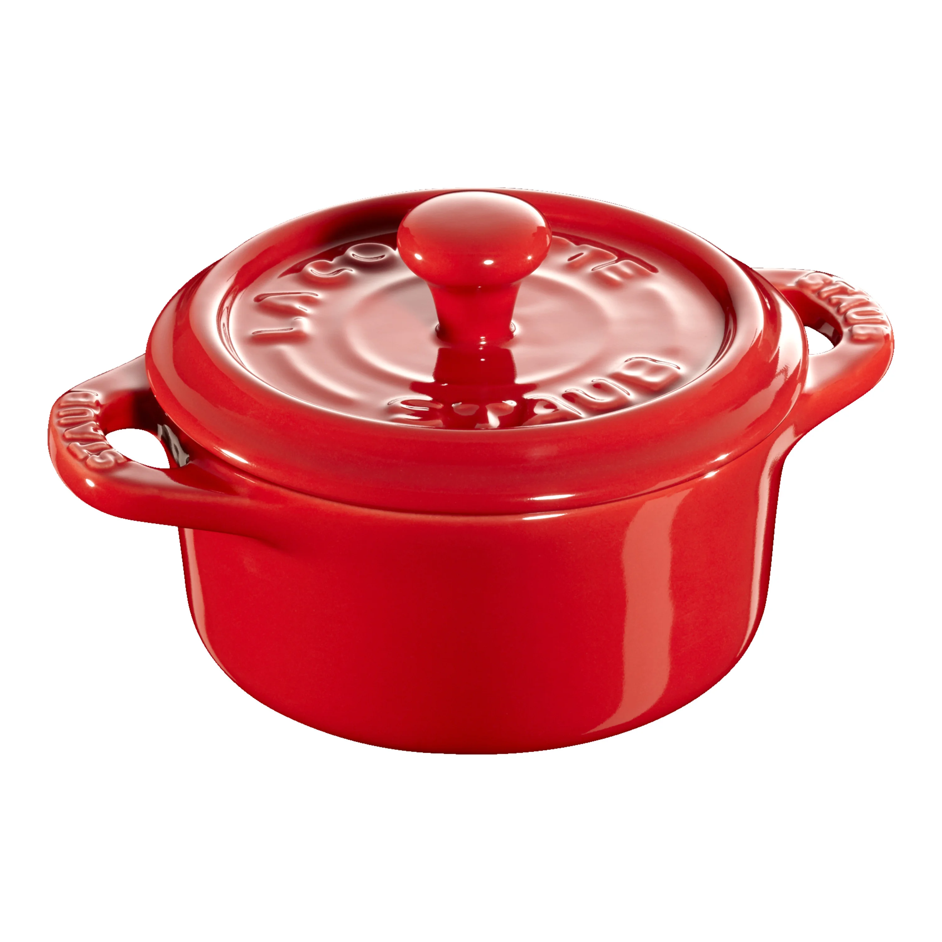 Ceramique, Mini braadpan 10 cm / 200 ml, Rond, Kersenrood, large 1