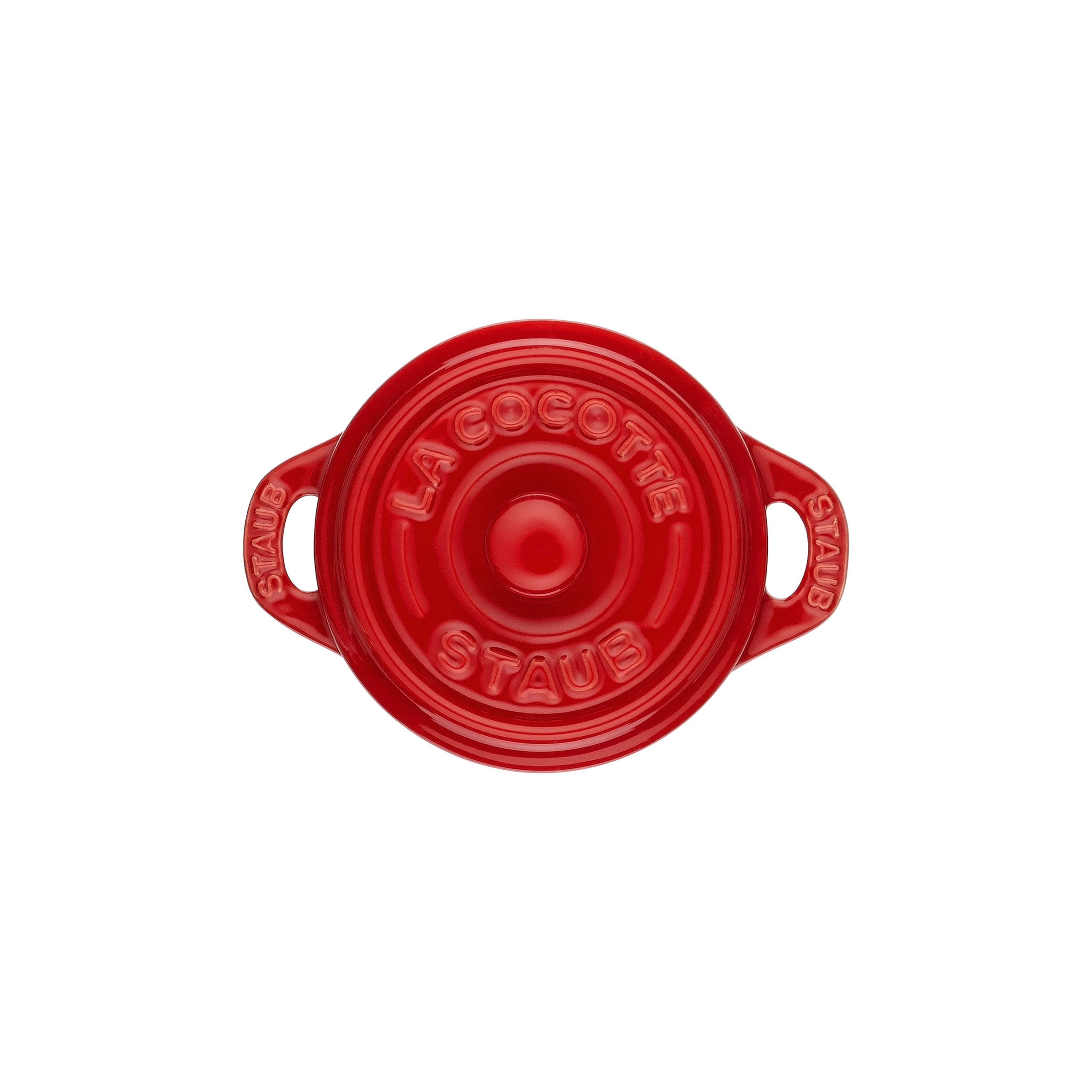 Ceramique, Mini braadpan 10 cm / 200 ml, Rond, Kersenrood, large 3