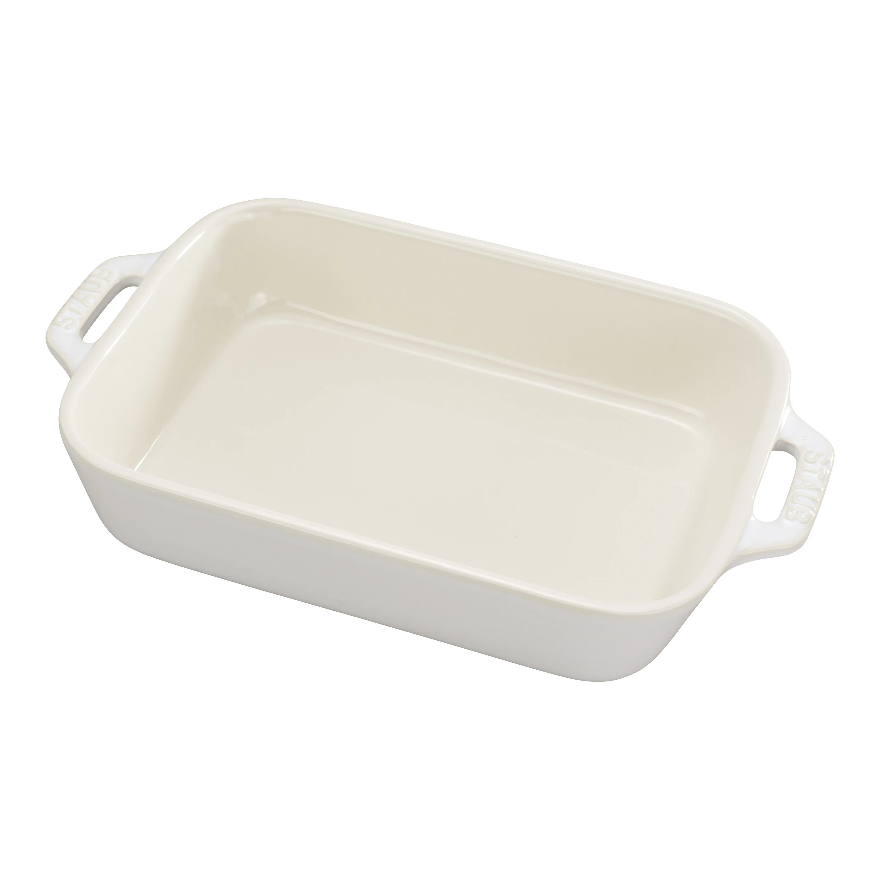 Ceramique, Ovenschaal 20 cm, Rechthoekig, Ivoorwit, large 1