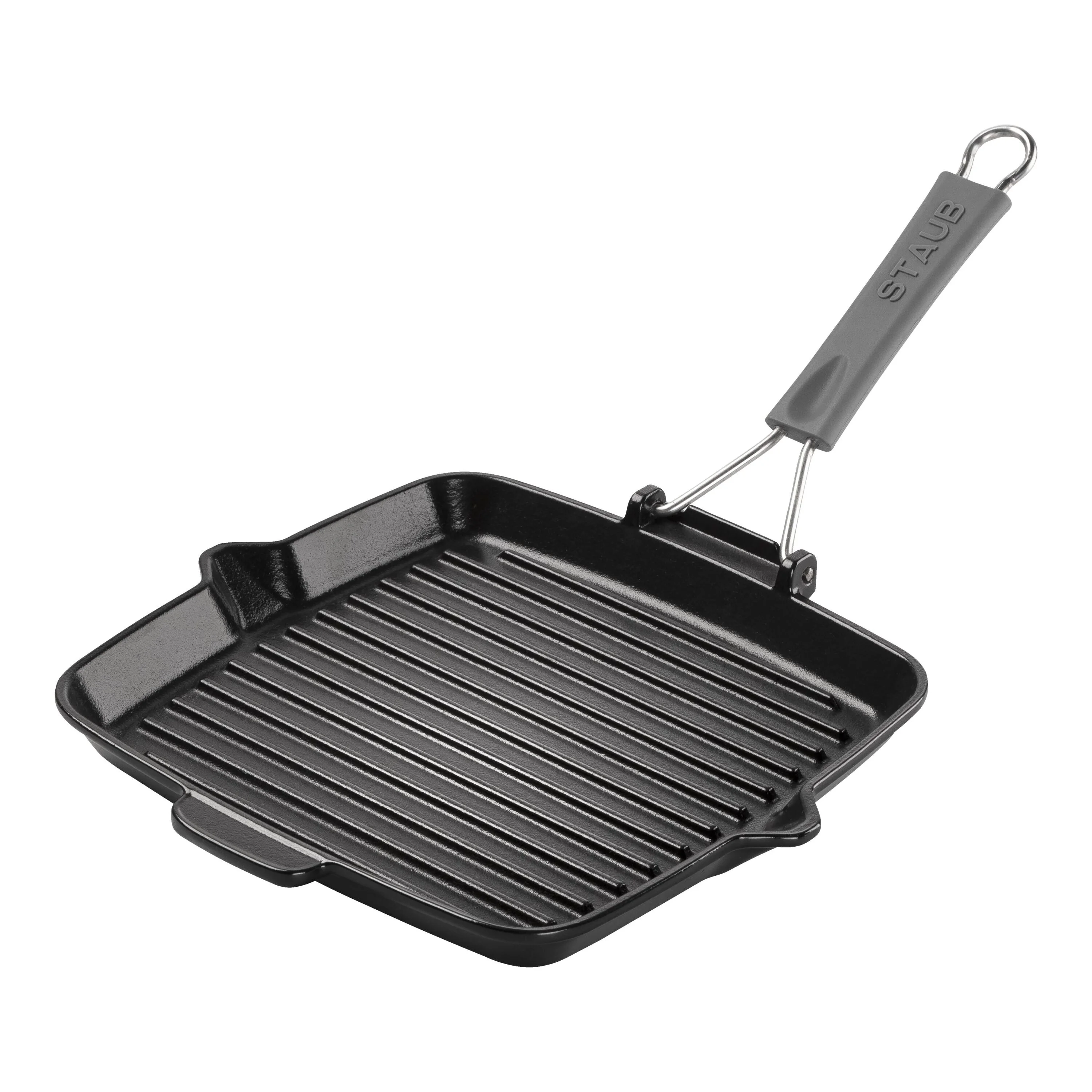 Grill Pans, Grillpan met schenktuit 24 cm, Zwart, large 1