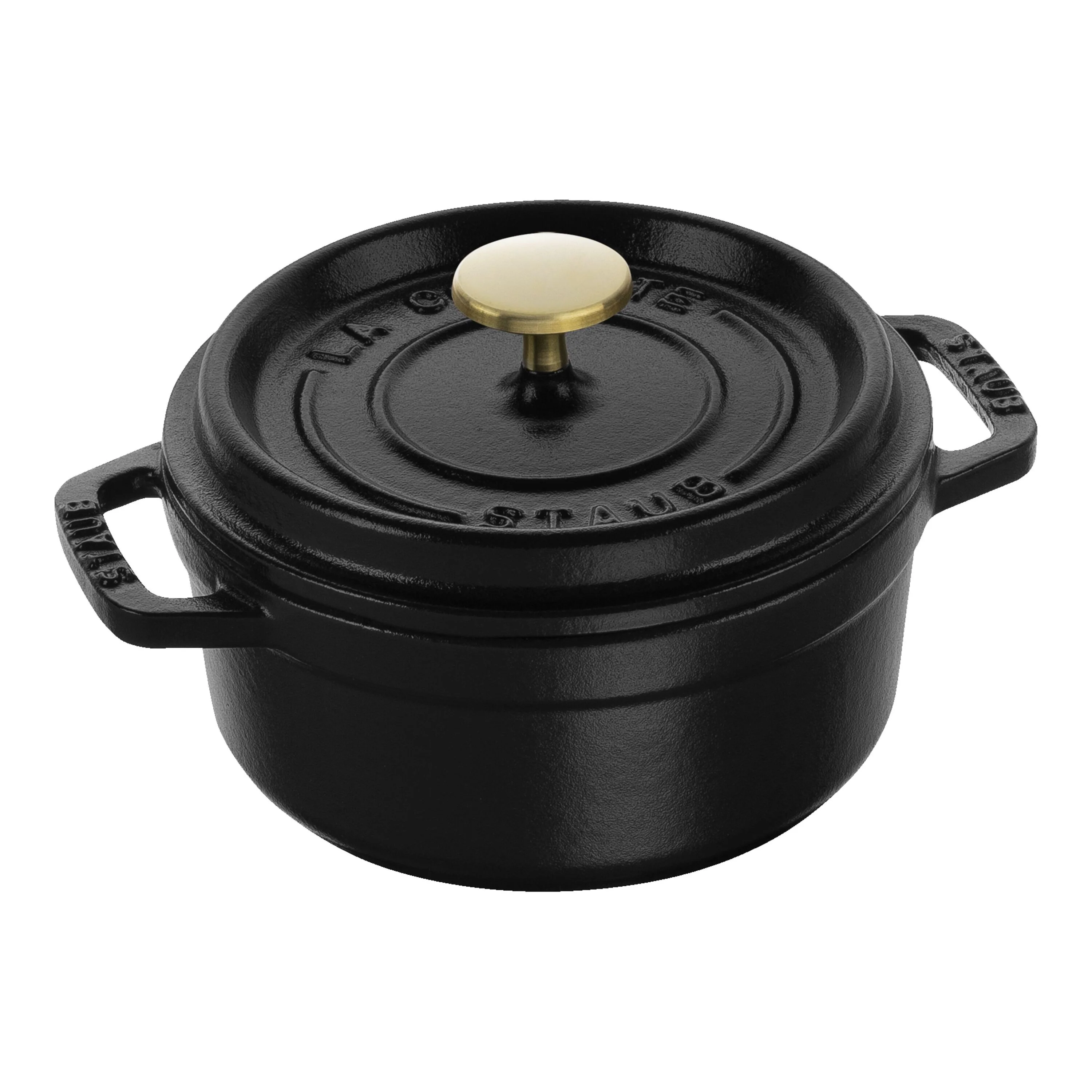 La Cocotte, Cocotte 12 cm / 400 ml, Rond, Zwart, large 1