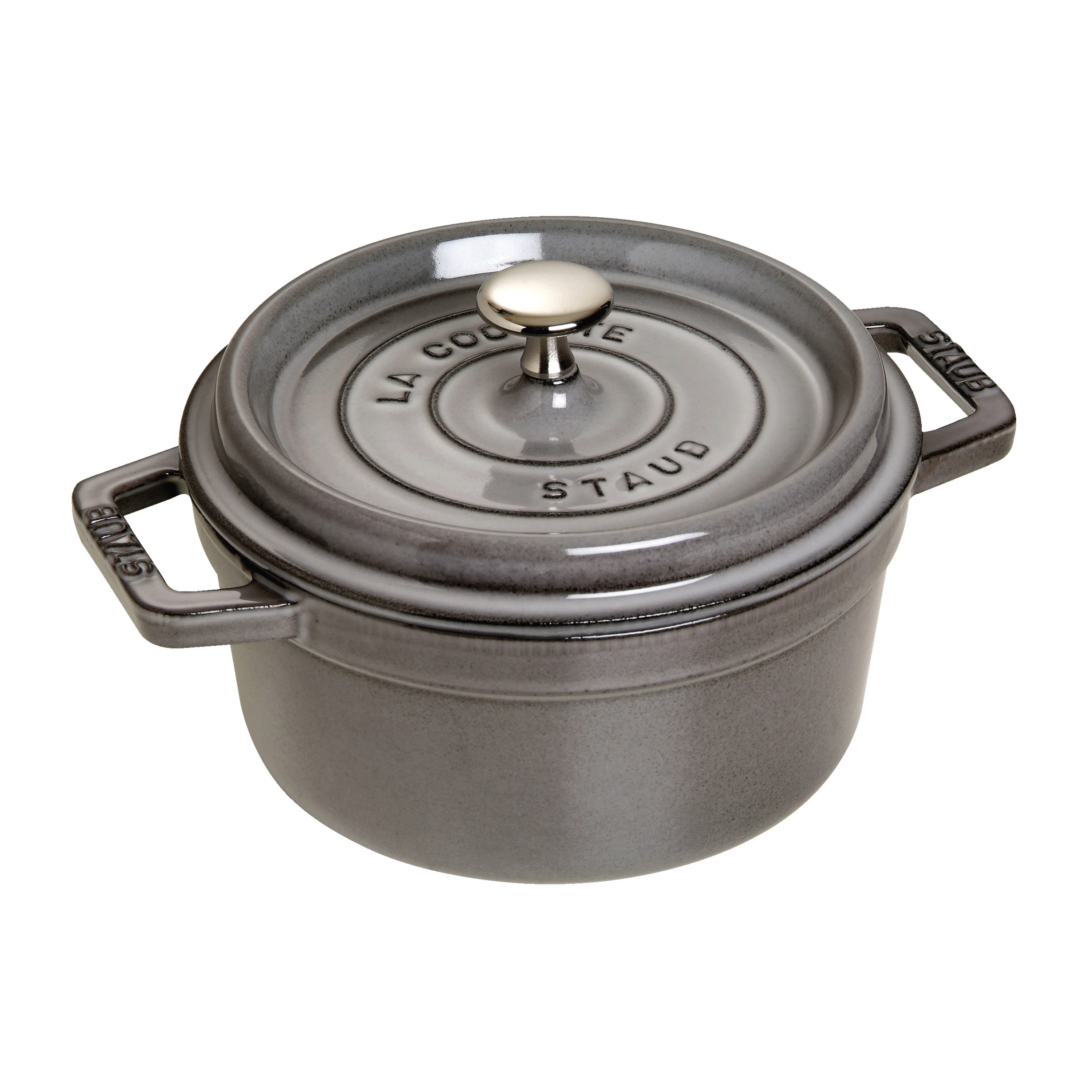 La Cocotte, Cocotte 22 cm / 2,5 l, Rond, Grafietgrijs, large 1