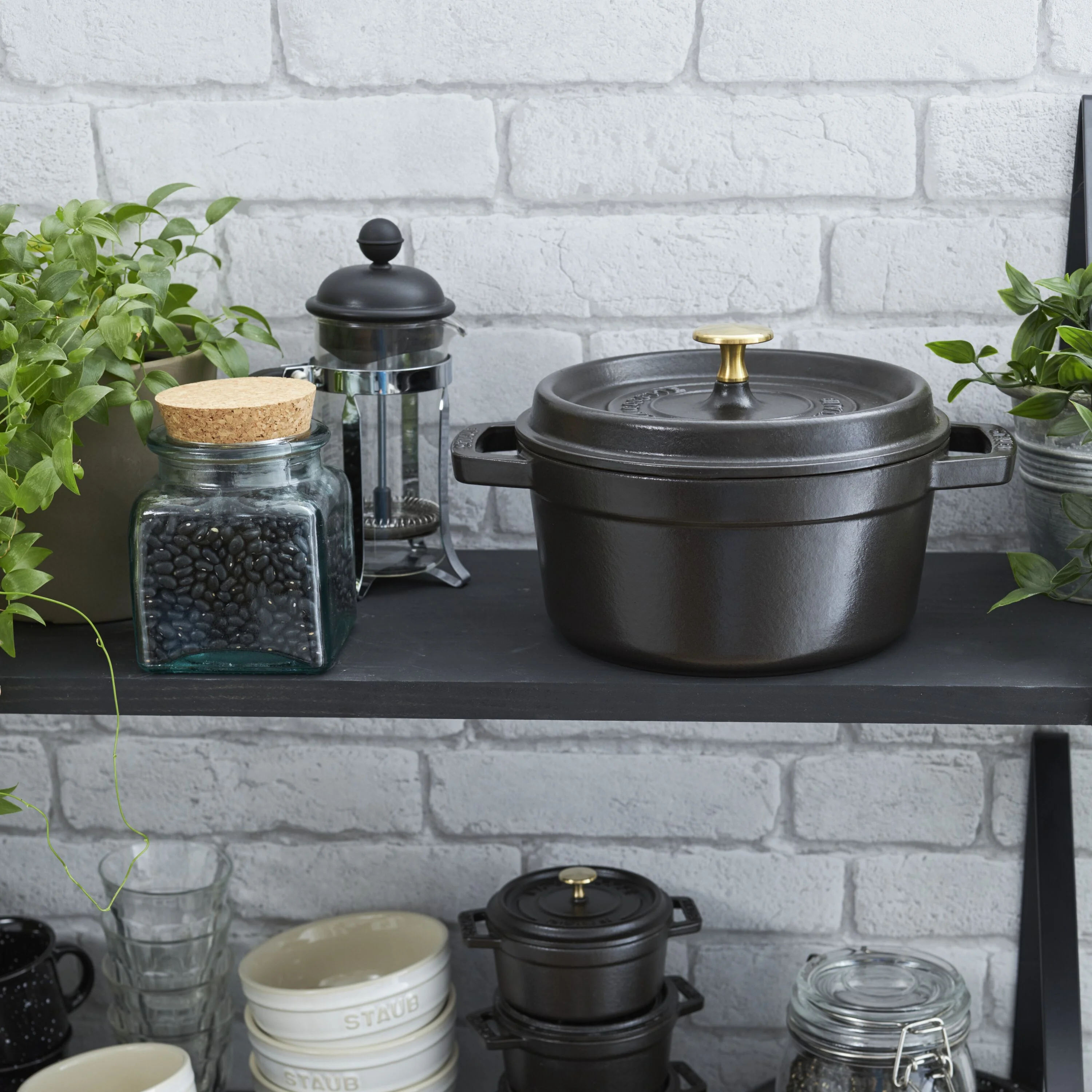 La Cocotte, Cocotte 24 cm / 3,7 l, Rond, Zwart, large 5