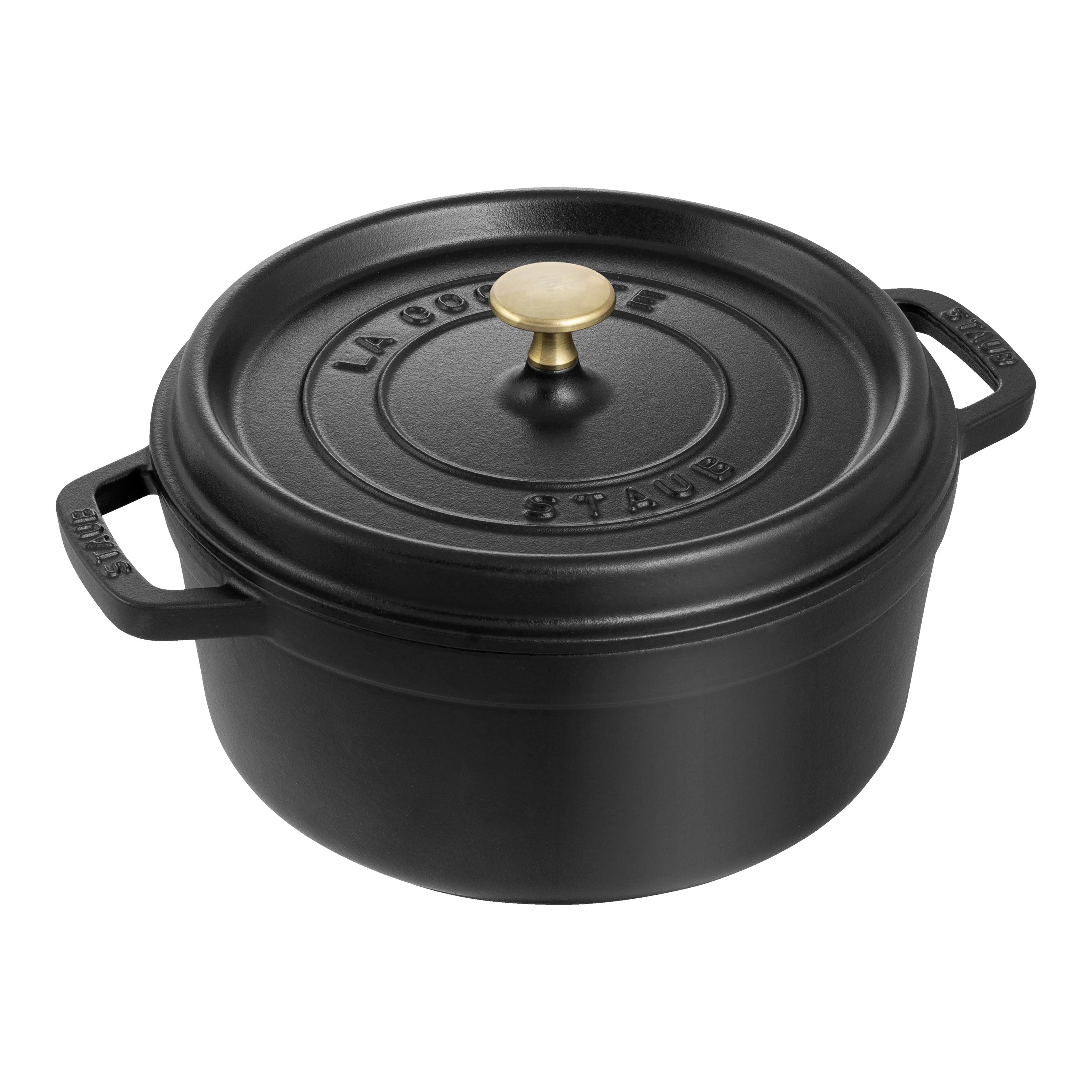 La Cocotte, Cocotte 24 cm / 3,7 l, Rond, Zwart, large 1