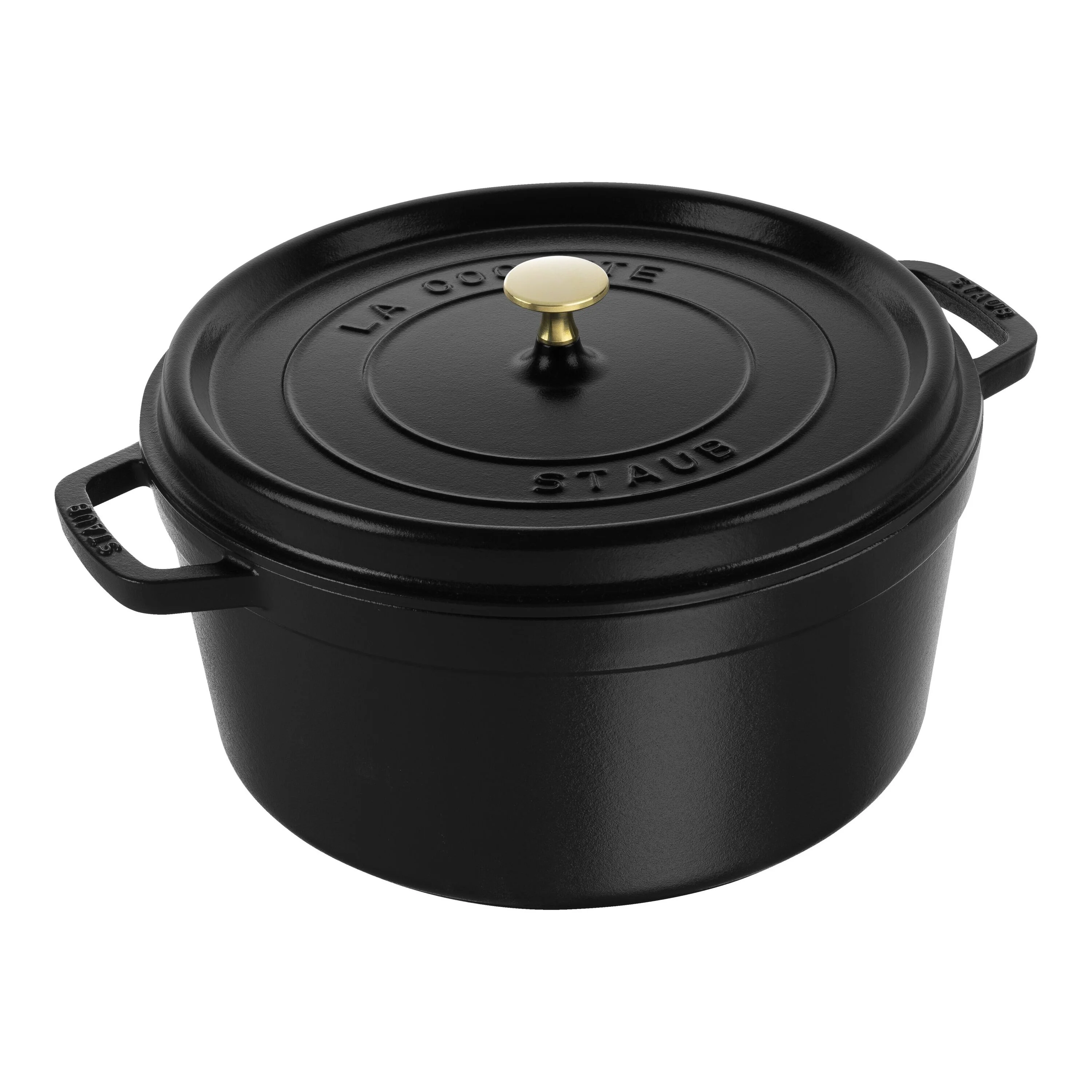 La Cocotte, Cocotte 34 cm / 12,5 l, Rond, Zwart, large 1