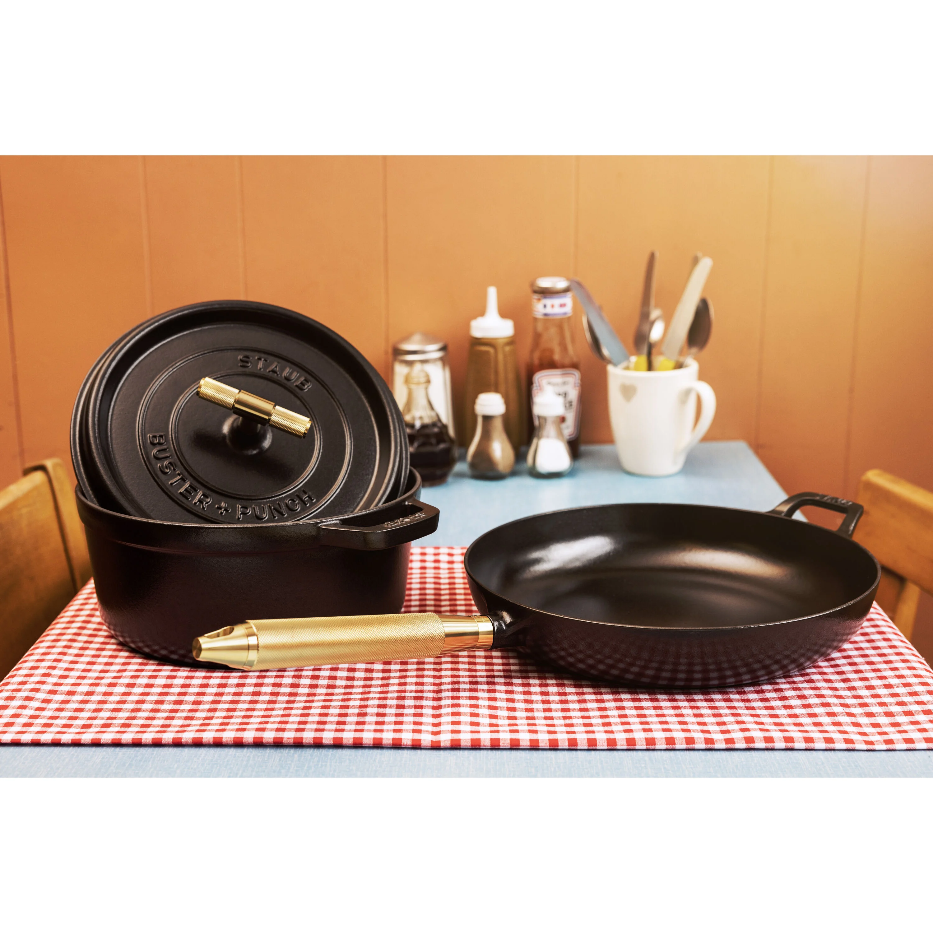 La Cocotte, Cocotte Buster+Punch 28 cm / 6,75 l, Rond, Zwart, large 9