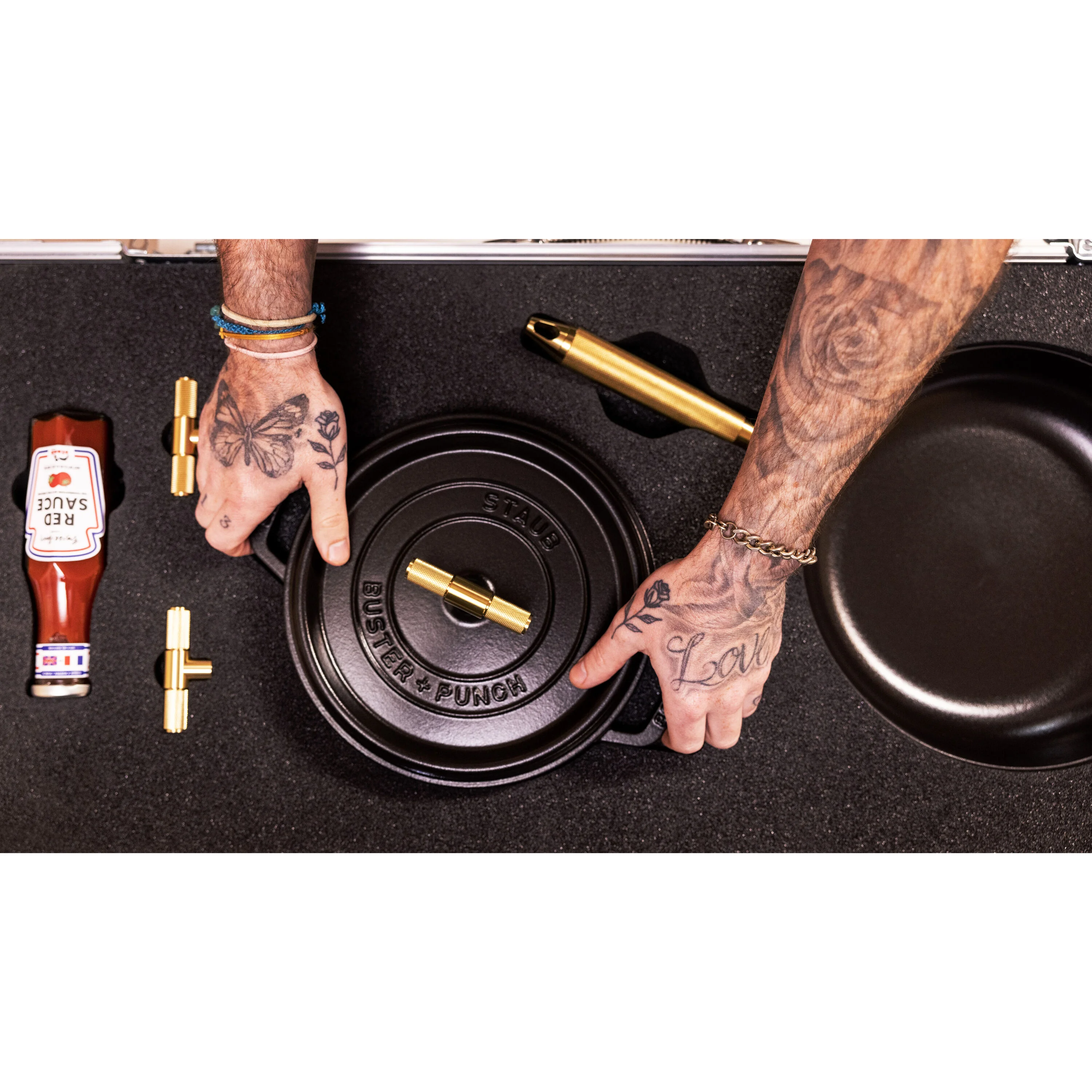 La Cocotte, Cocotte Buster+Punch 28 cm / 6,75 l, Rond, Zwart, large 7