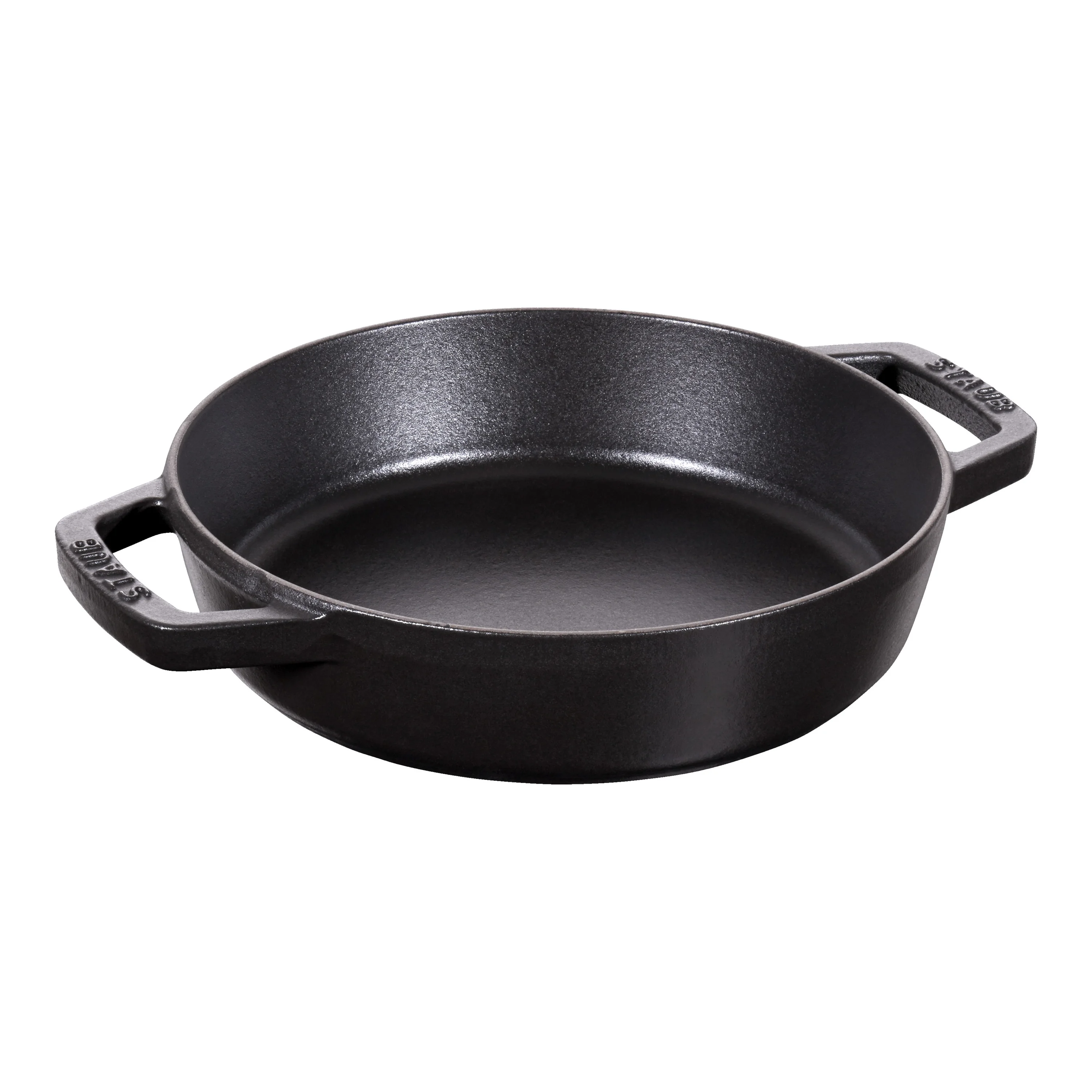 Pans, Koekenpan met 2 handgrepen 20 cm, Zwart, large 1