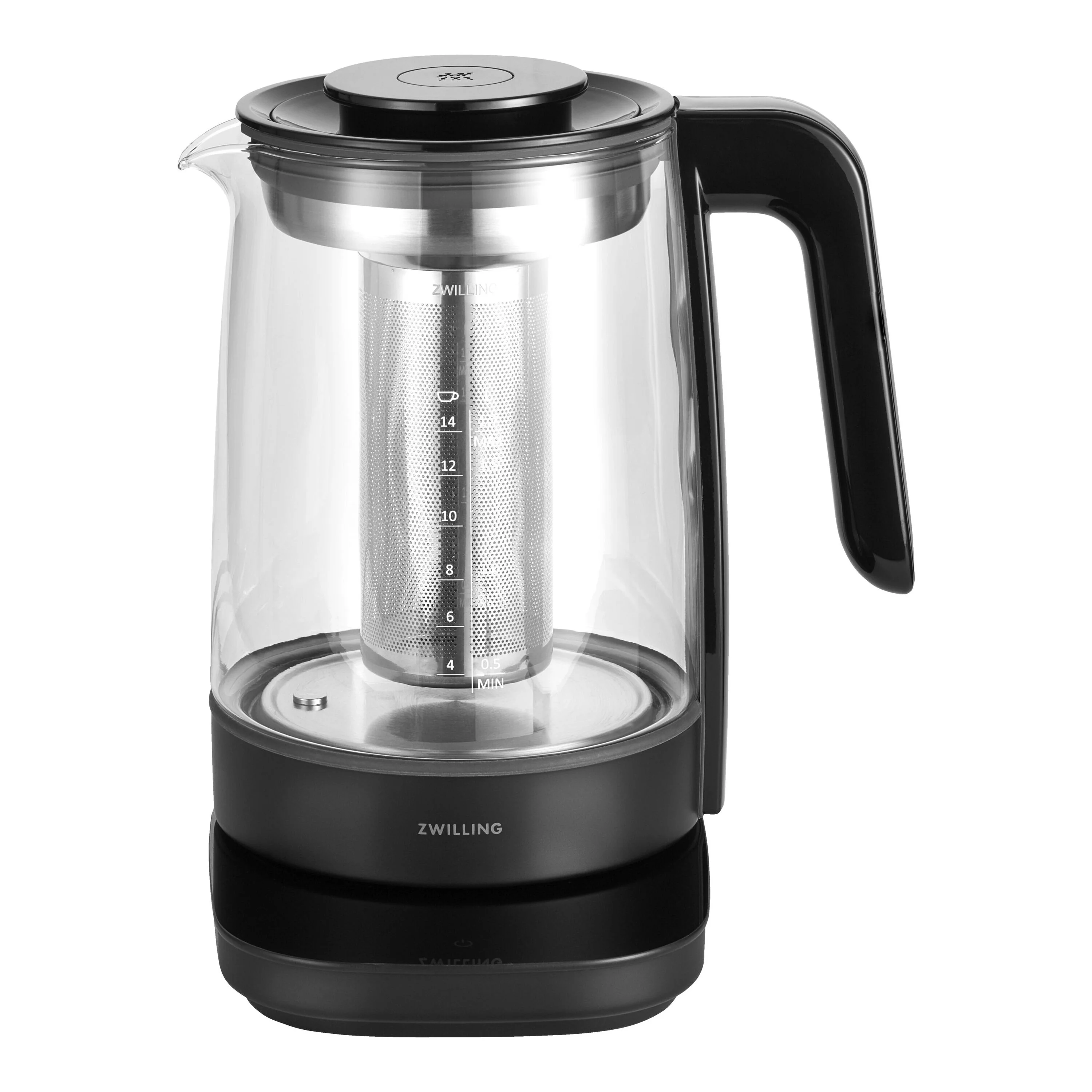 Enfinigy, Glazen waterkoker, 1,7 l, Zwart, large 1