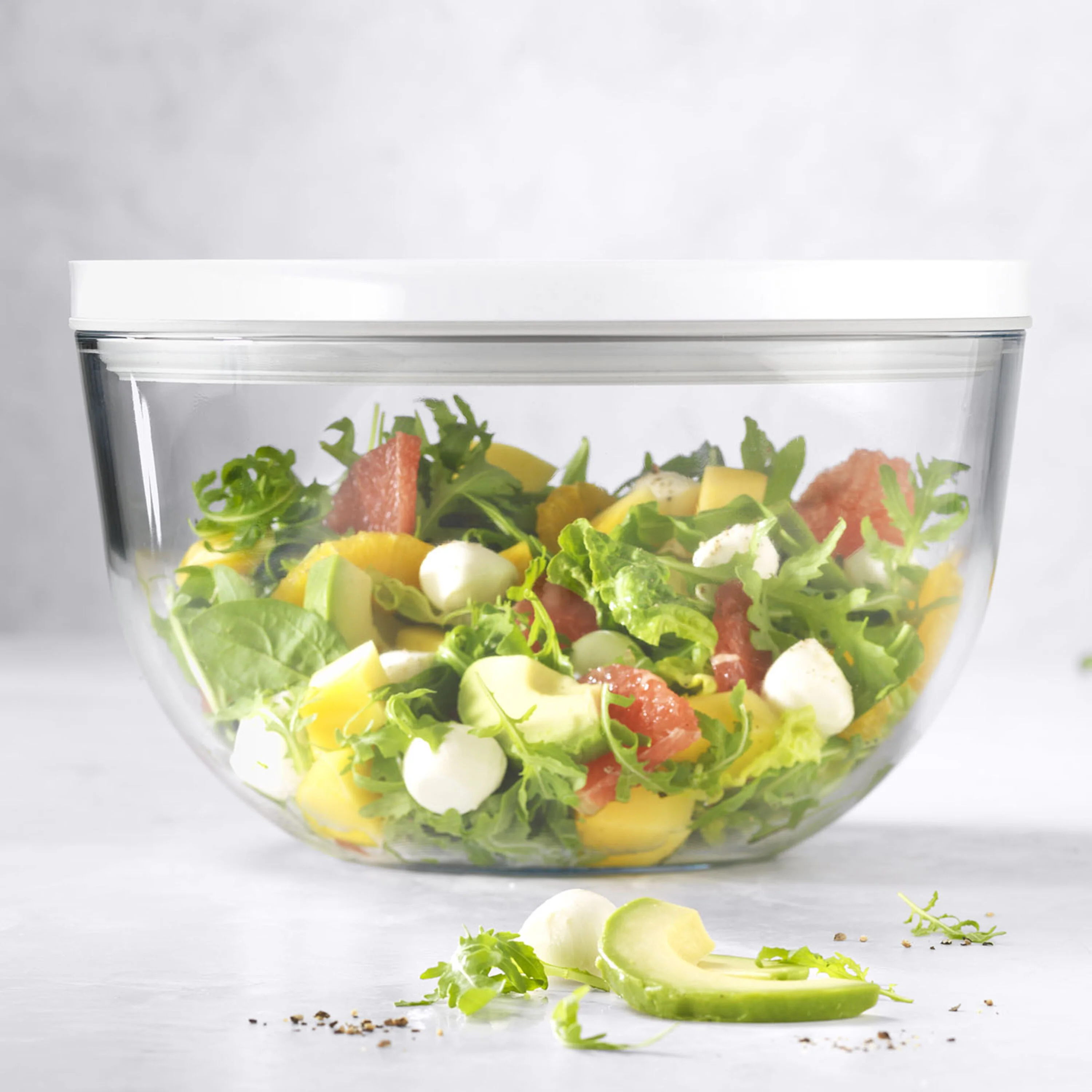 Fresh & Save BOWLS, Vacuümkom L / 24 cm, Glas, Transparant, large 2