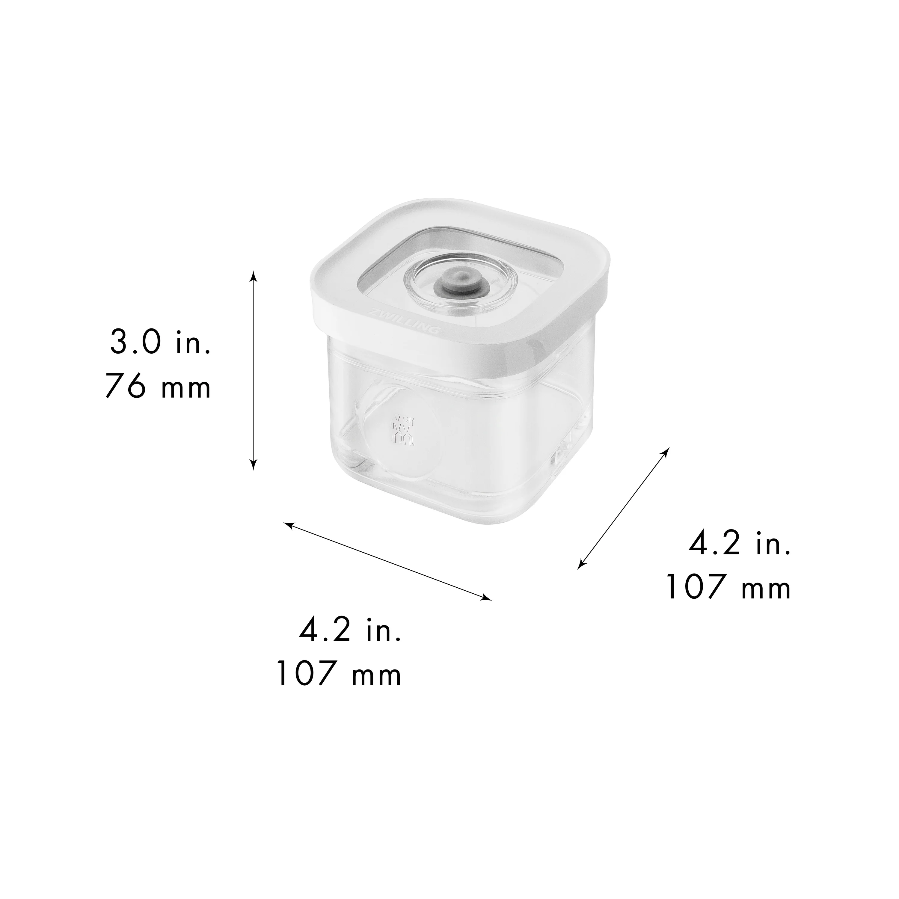 Fresh & Save CUBE, CUBE-doos S / 11 cm, transparant-wit, large 2