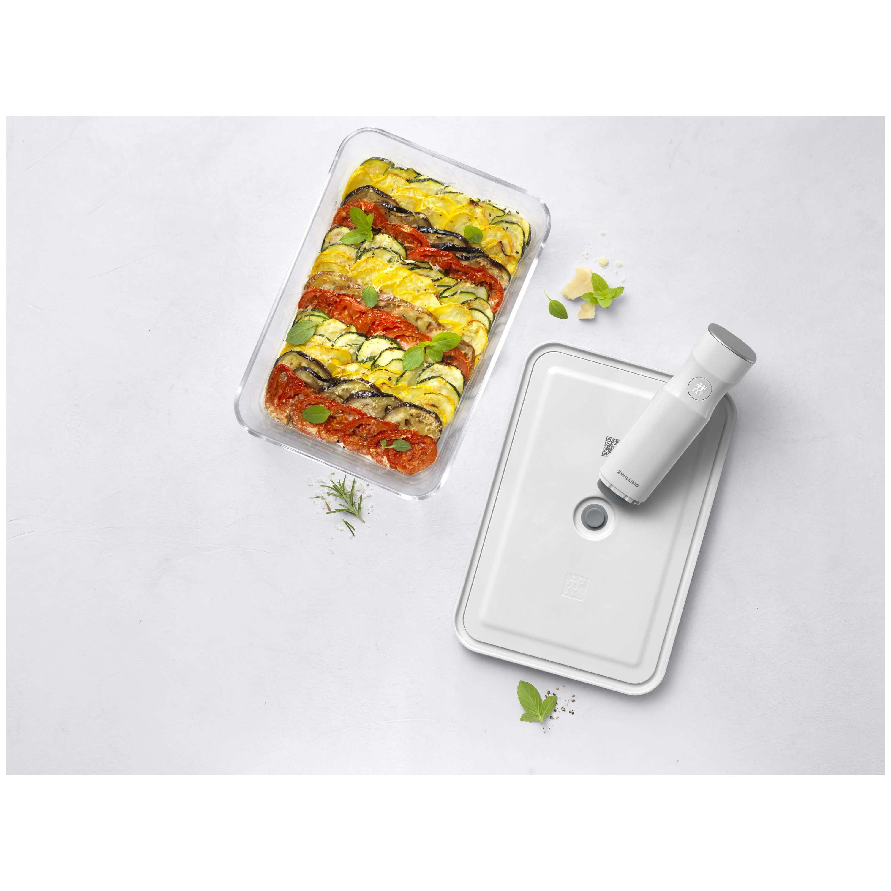 Fresh & Save, Vacuüm gratinschotel, Glas, Grijs, large 4