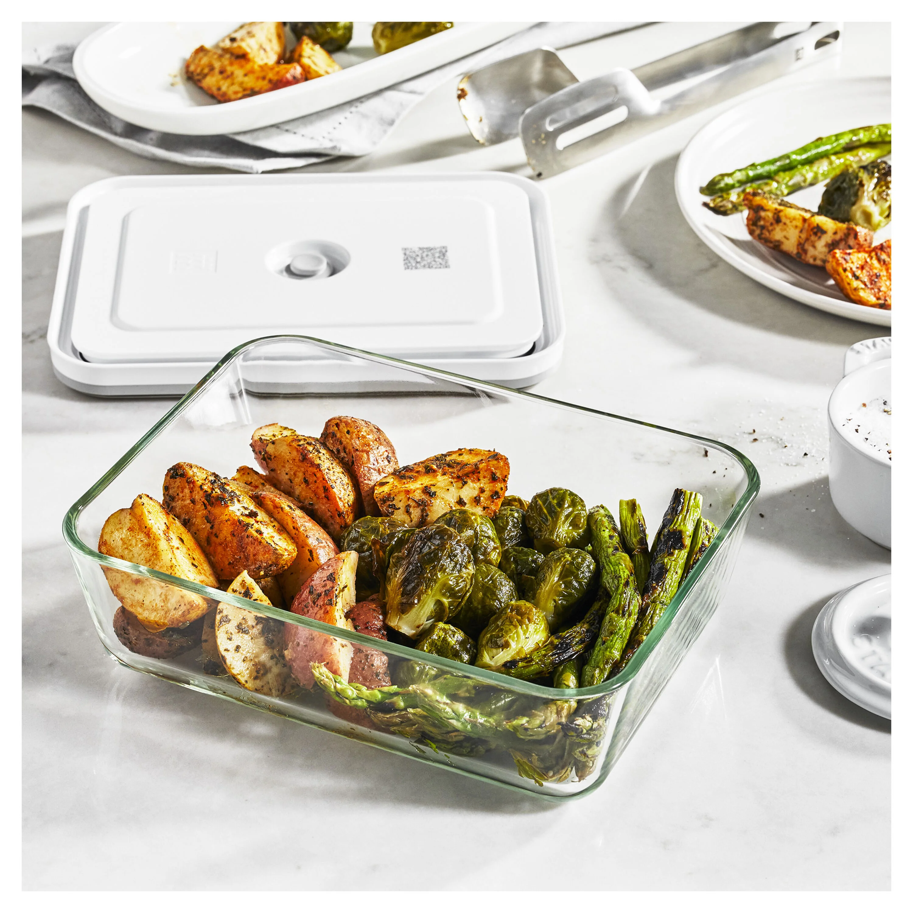 Fresh & Save, Vacuüm vershouddoos, Glas, Grijs, large 6