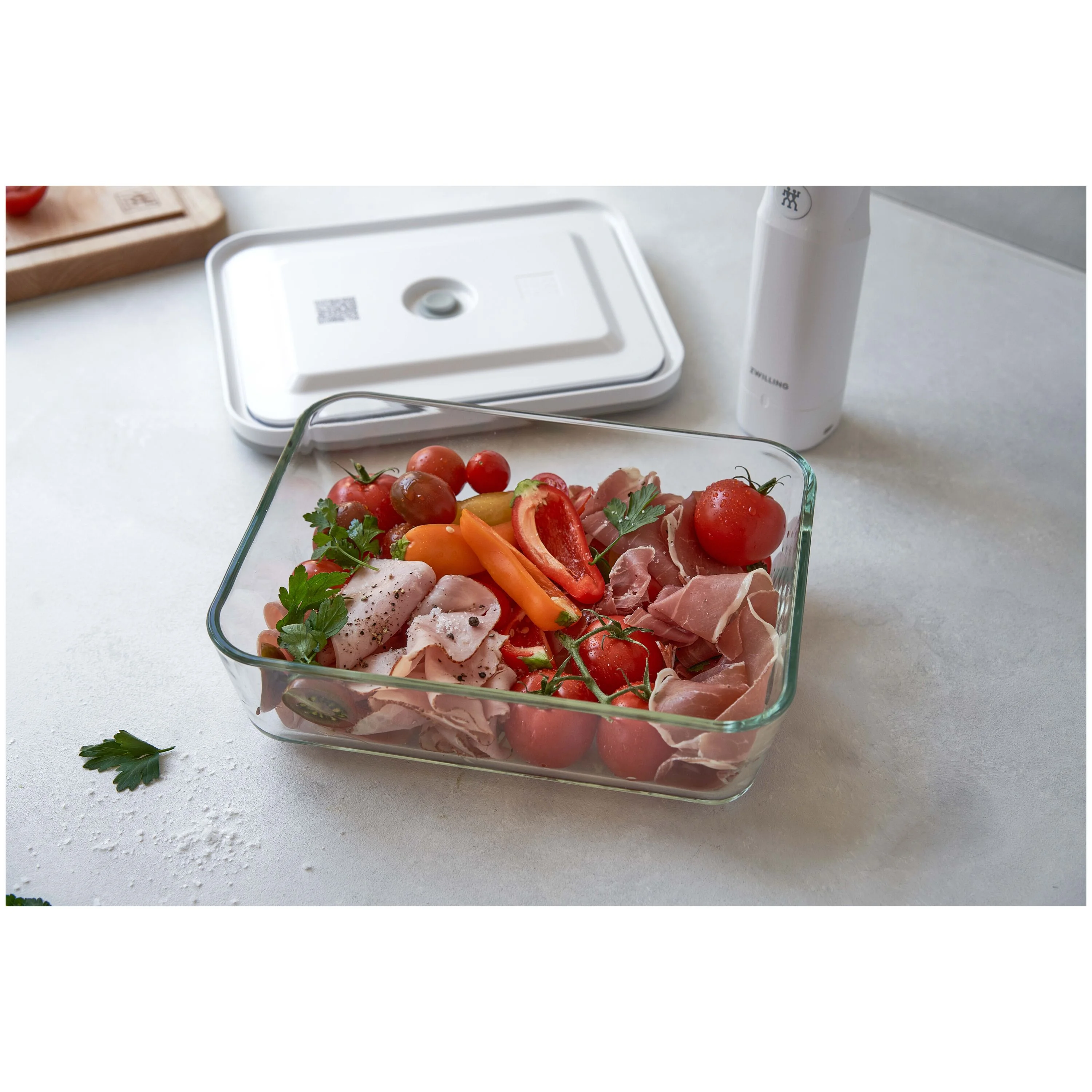 Fresh & Save, Vacuüm vershouddoos, Glas, Grijs, large 7