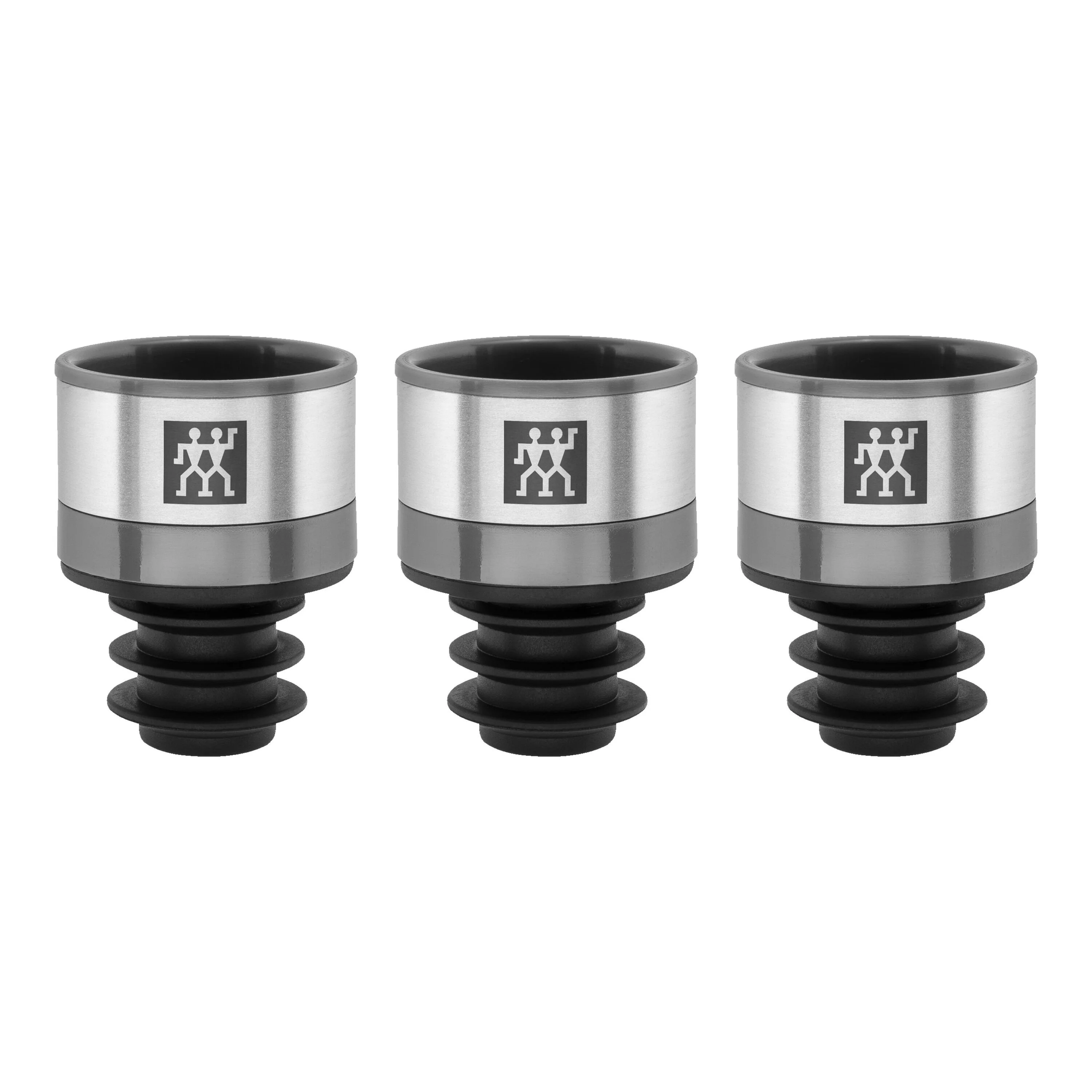 Fresh & Save, Vacuüm wijnstopperset, 3-delig, Grijs, large 1