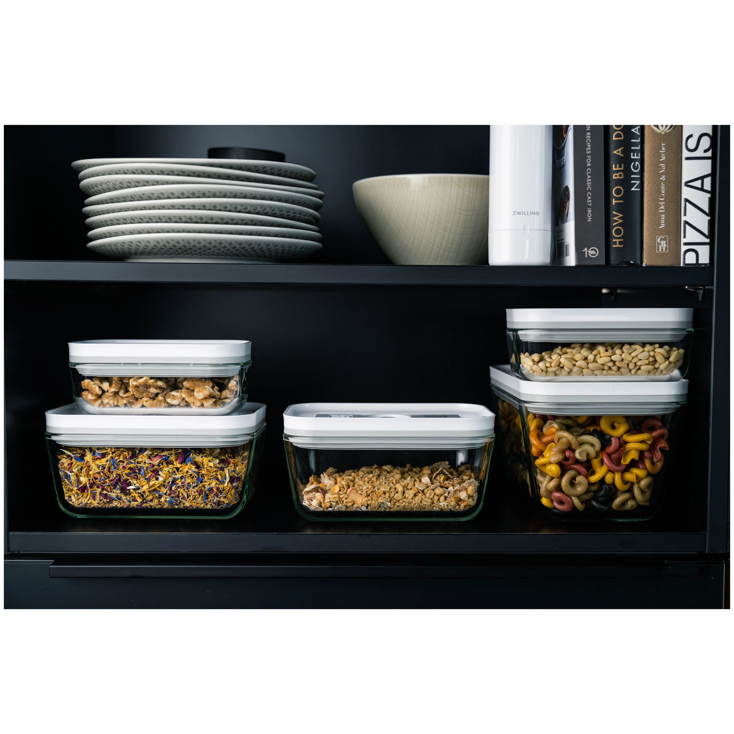 Fresh & Save, Vacuümdozenset, S/M/L / 3-delig, Glas, Grijs, large 4