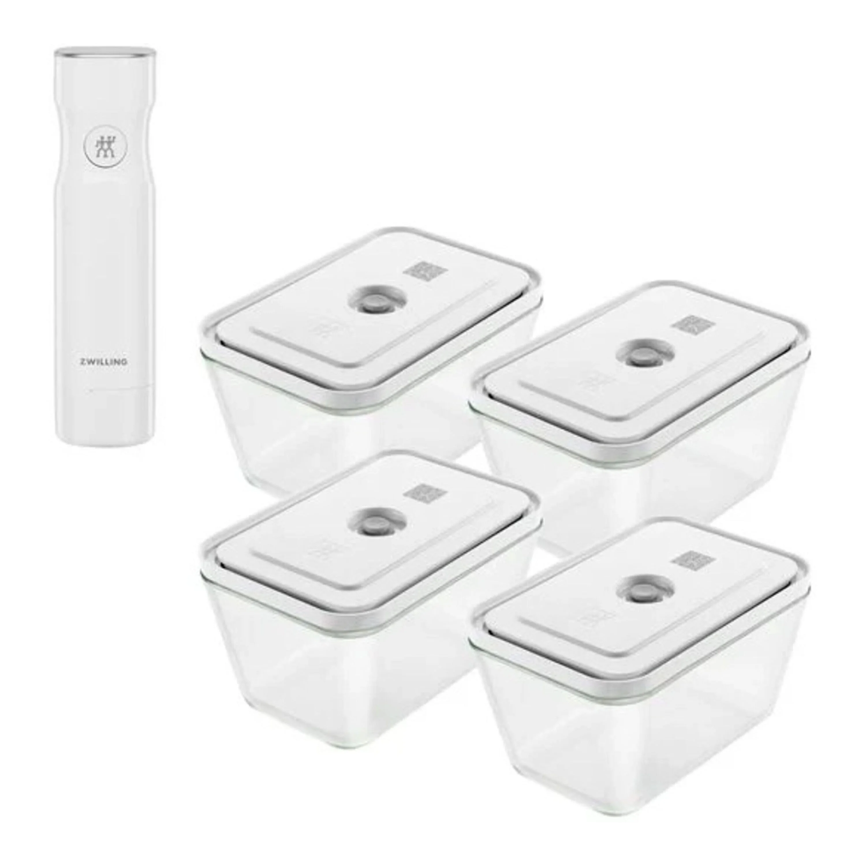 Fresh & Save, Vacuümpompset + 4 L dozen, 5-delig, glas, large 1
