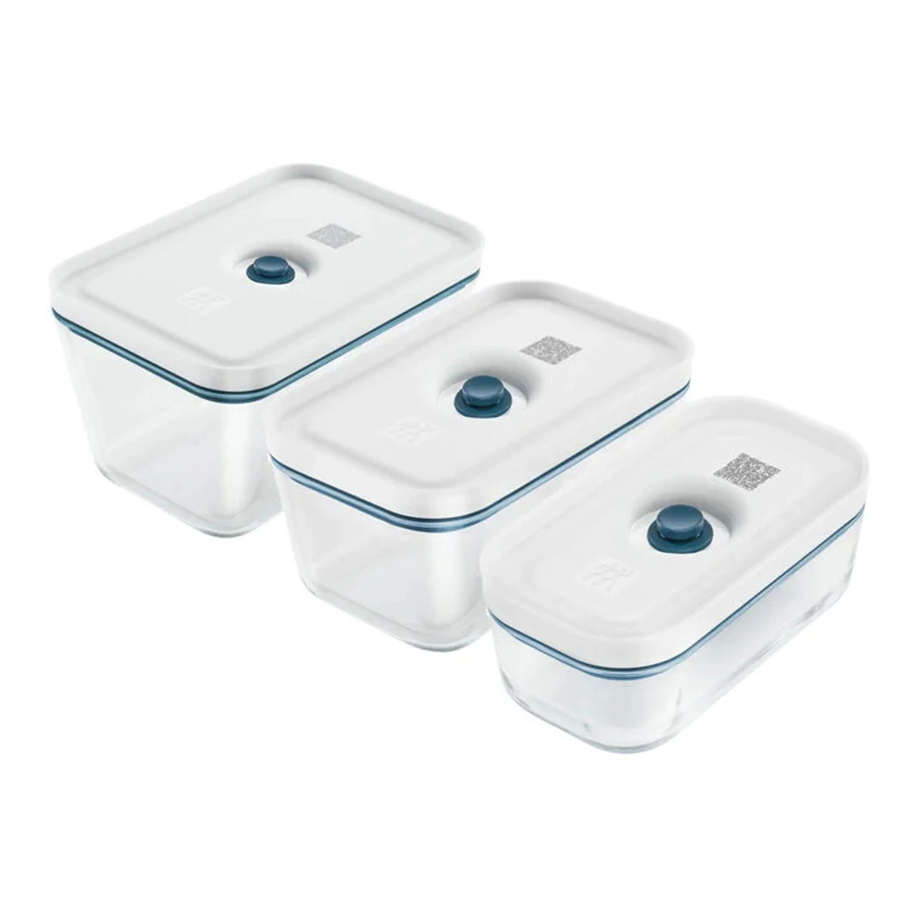 Fresh & Save, Vacuumdozenset S/M/L 3-delig La-Mer - glas, large 1