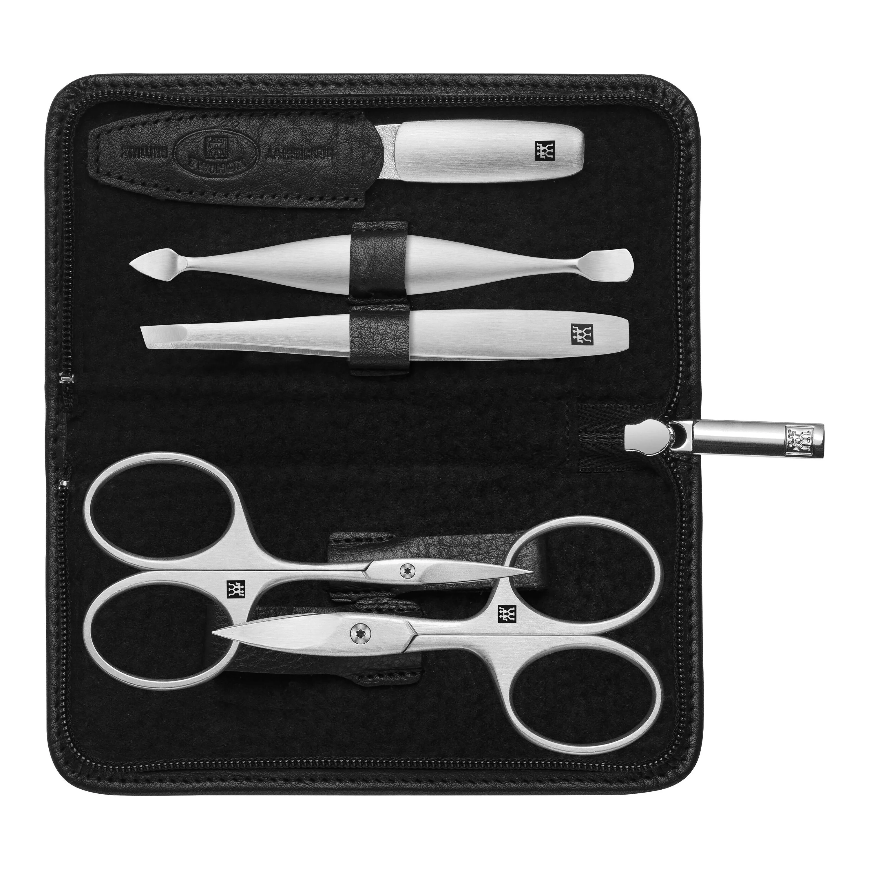 PREMIUM, Etui met ritssluiting, 5-delig, Jakleer, large 1
