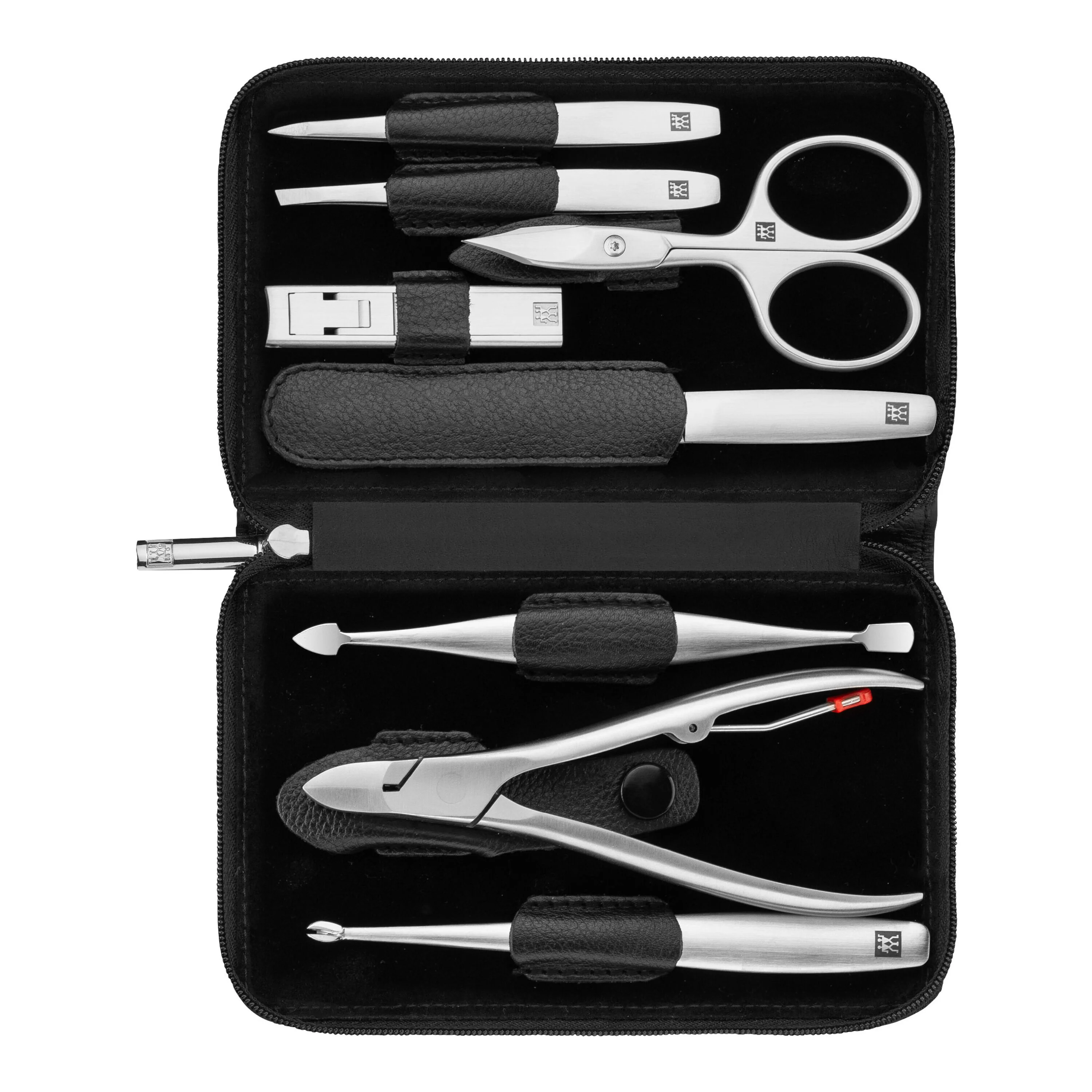 PREMIUM, Etui met ritssluiting, 8-delig, Nappaleer, large 1