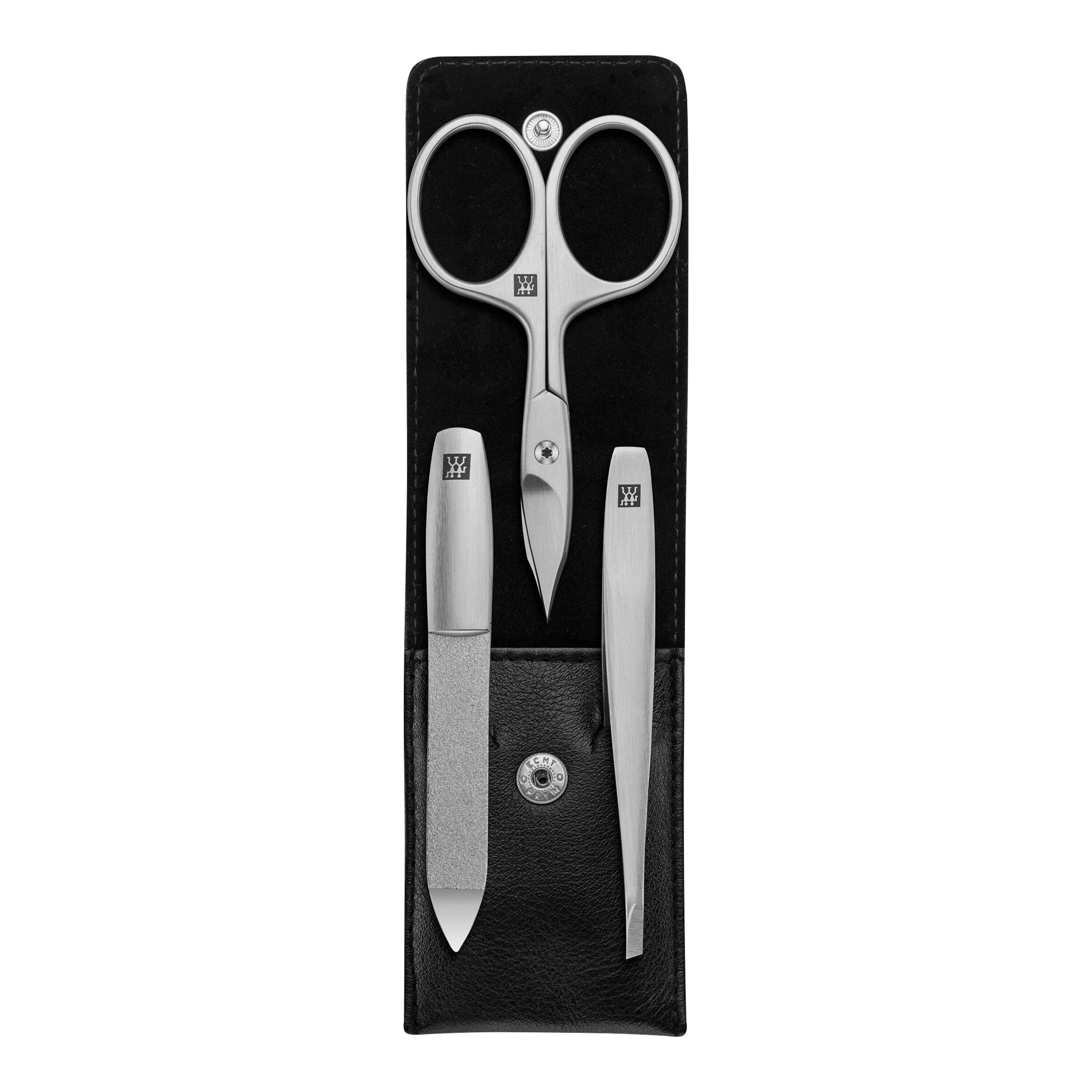 PREMIUM, Nappaleer Etui Met Drukknoop, large 1